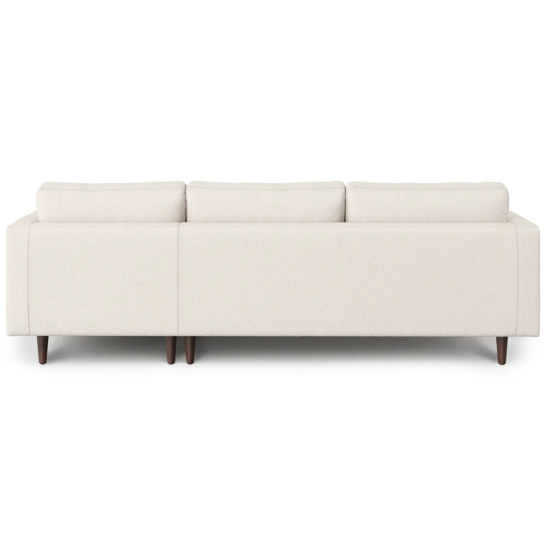 Sven 100" Tufted Right Sectional - Ivory Wool Bouclé