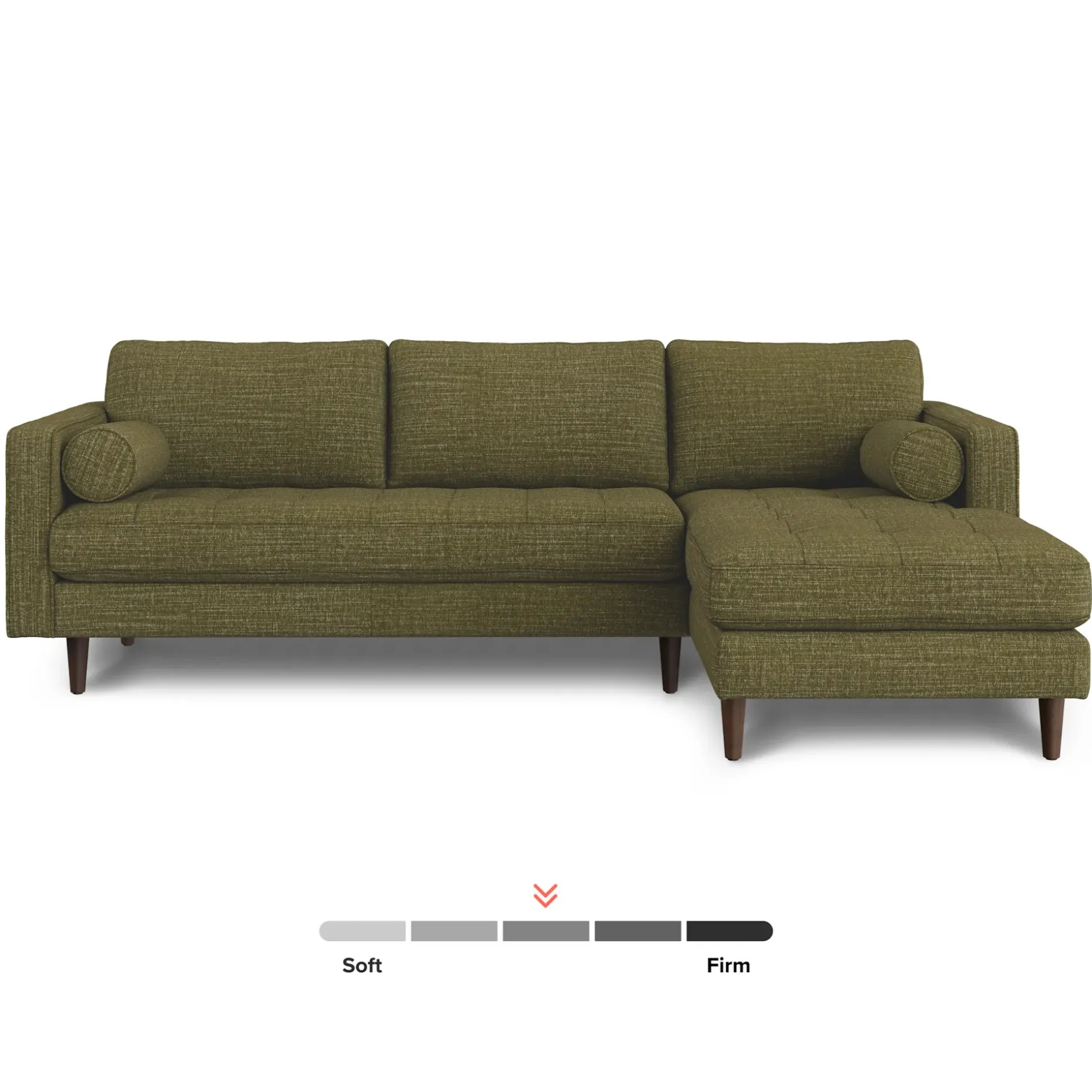 Sven 100" Tufted Right Sectional - Napa Moss