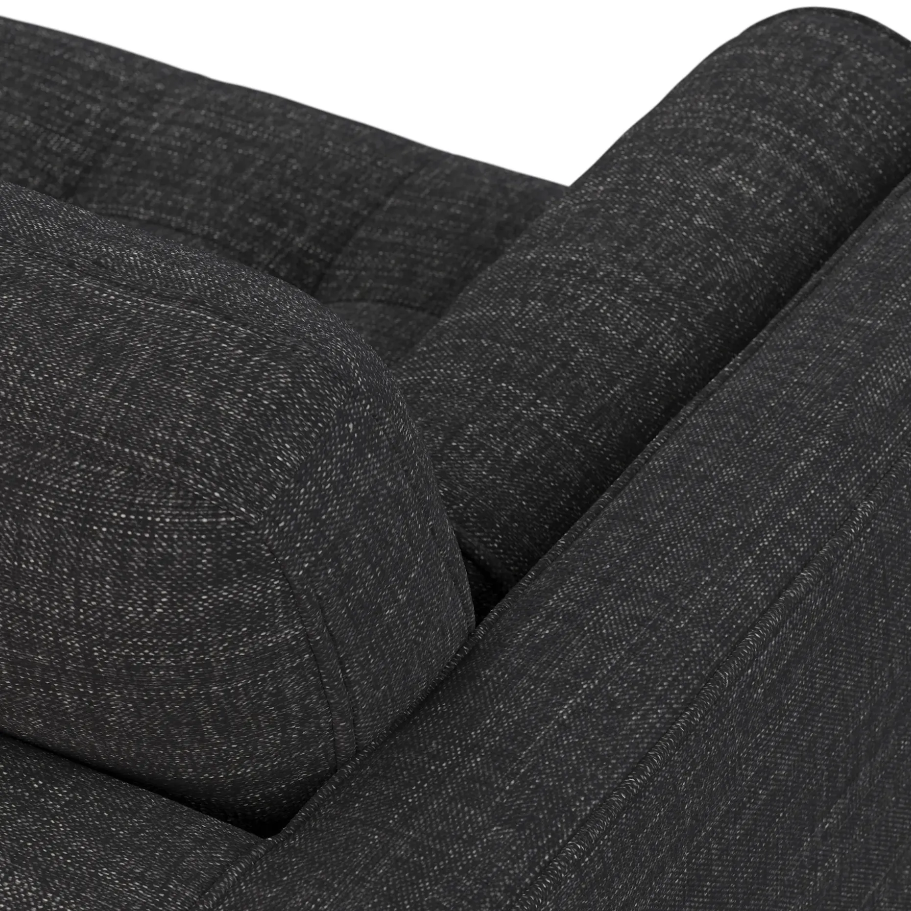 Sven 100" Tufted Right Sectional - Napa Charcoal
