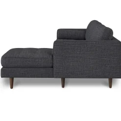 Sven 100" Tufted Right Sectional - Napa Charcoal