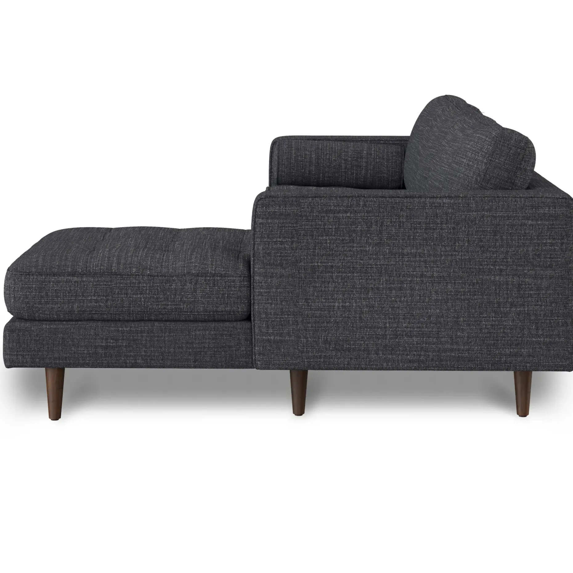 Sven 100" Tufted Right Sectional - Napa Charcoal