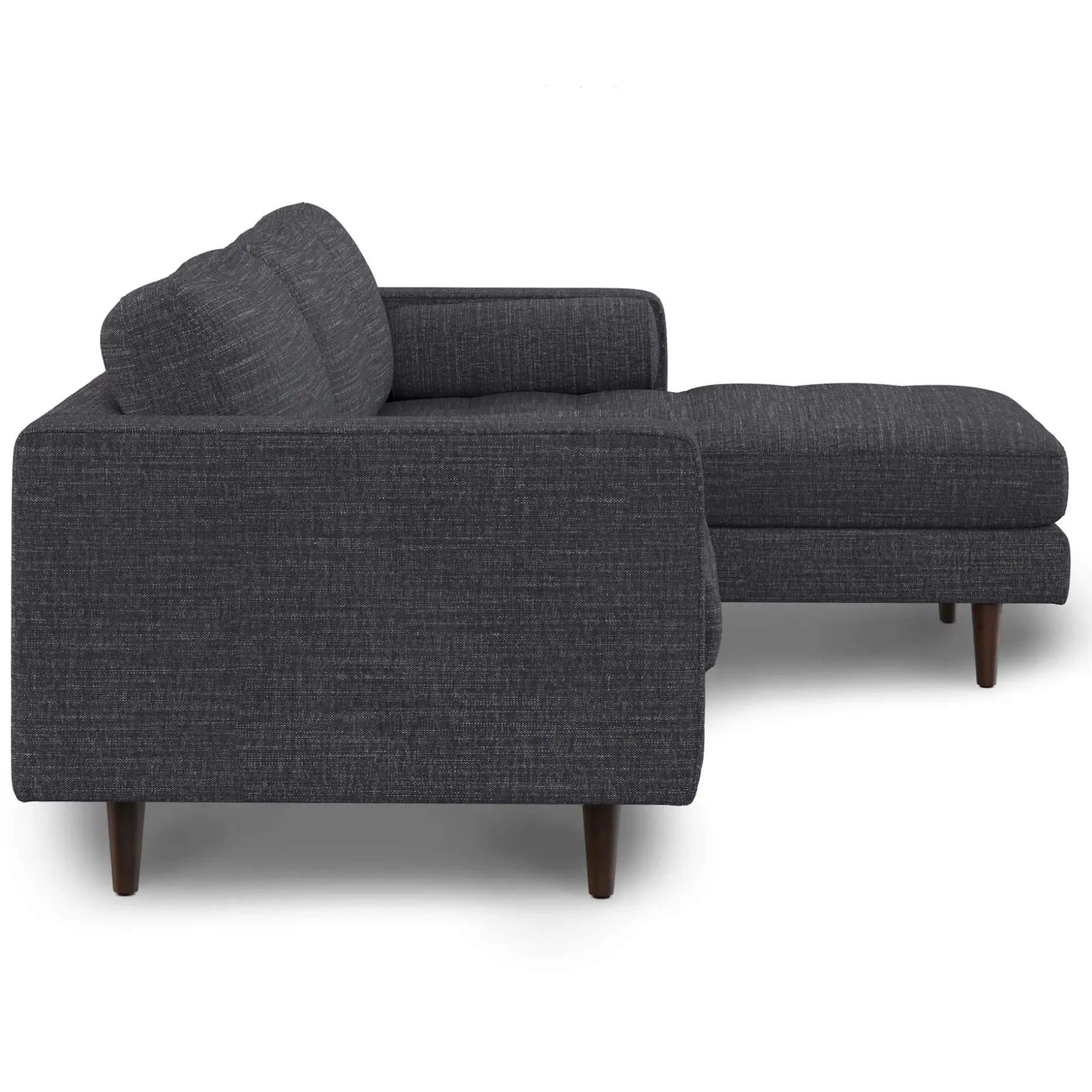 Sven 100" Tufted Right Sectional - Napa Charcoal