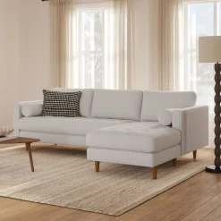 Sven 100" Tufted Right Sectional - Napa White