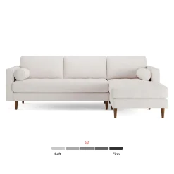 Sven 100" Tufted Right Sectional - Napa White