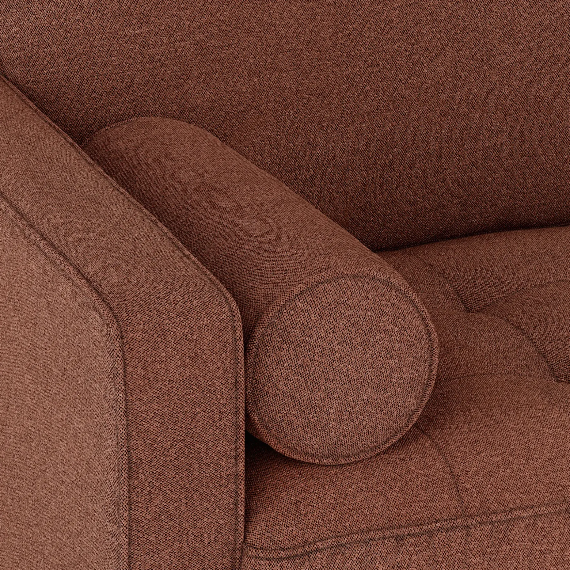 Sven 100" Tufted Right Sectional - Ratine Oxide