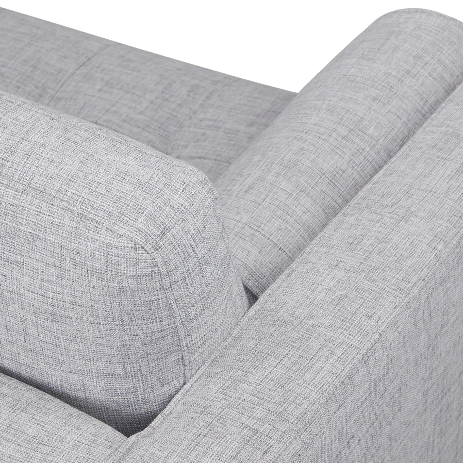 Sven 100" Tufted Right Sectional - Stone Gray