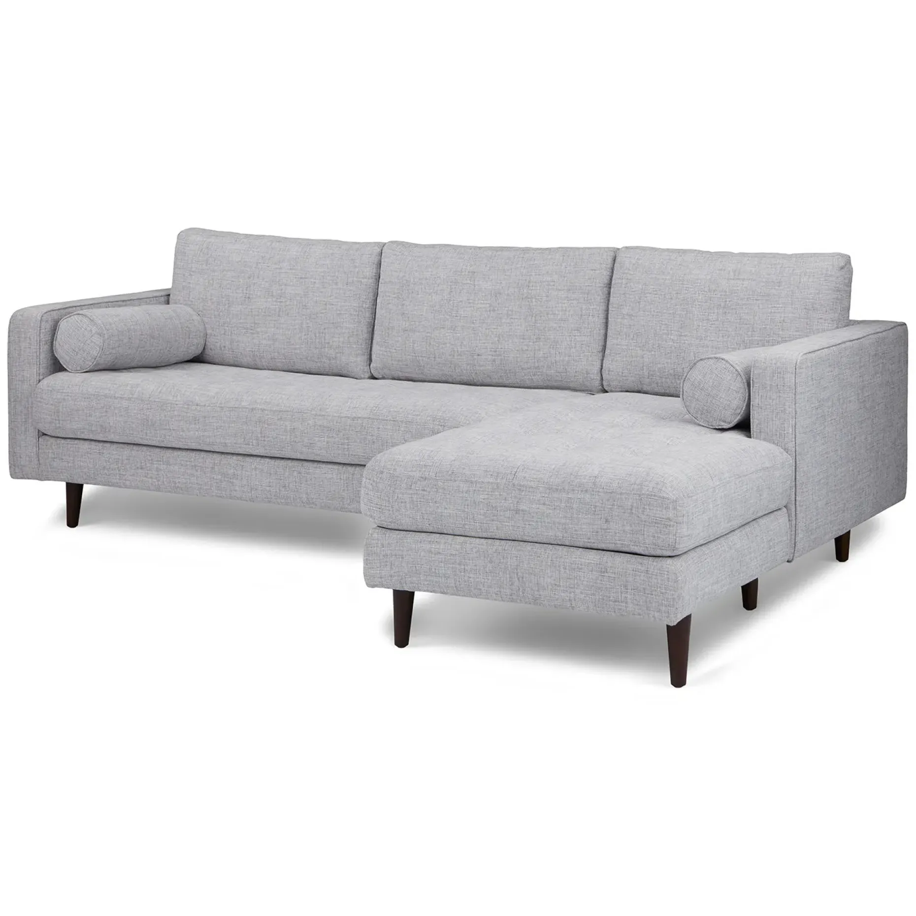 Sven 100" Tufted Right Sectional - Stone Gray