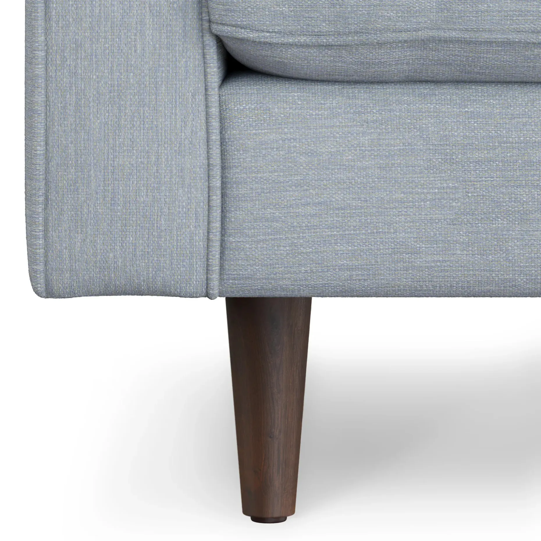 Sven 100" Tufted Right Sectional - Silver Light Blue