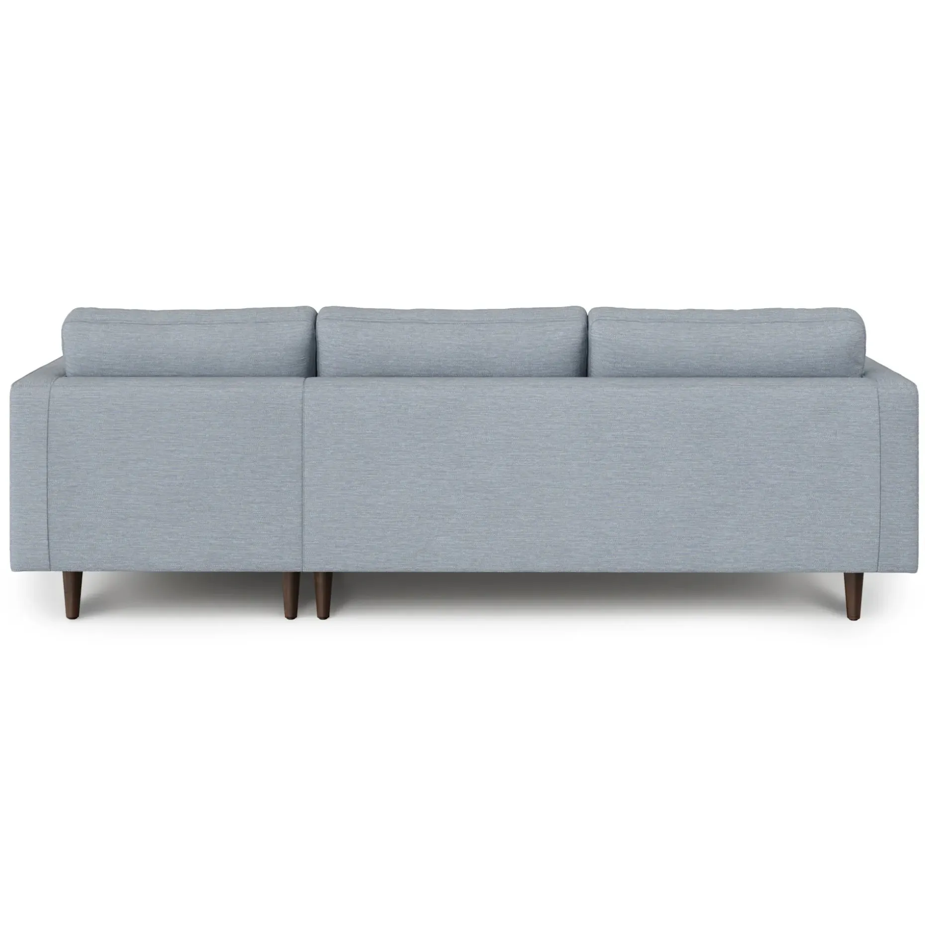 Sven 100" Tufted Right Sectional - Silver Light Blue