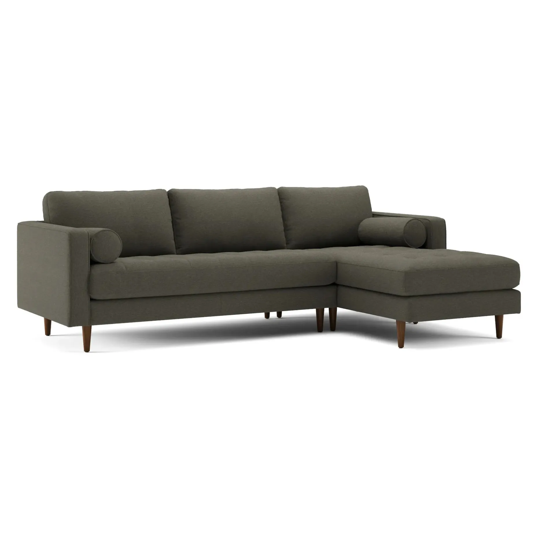 Sven 100" Tufted Right Sectional - Silver Moss