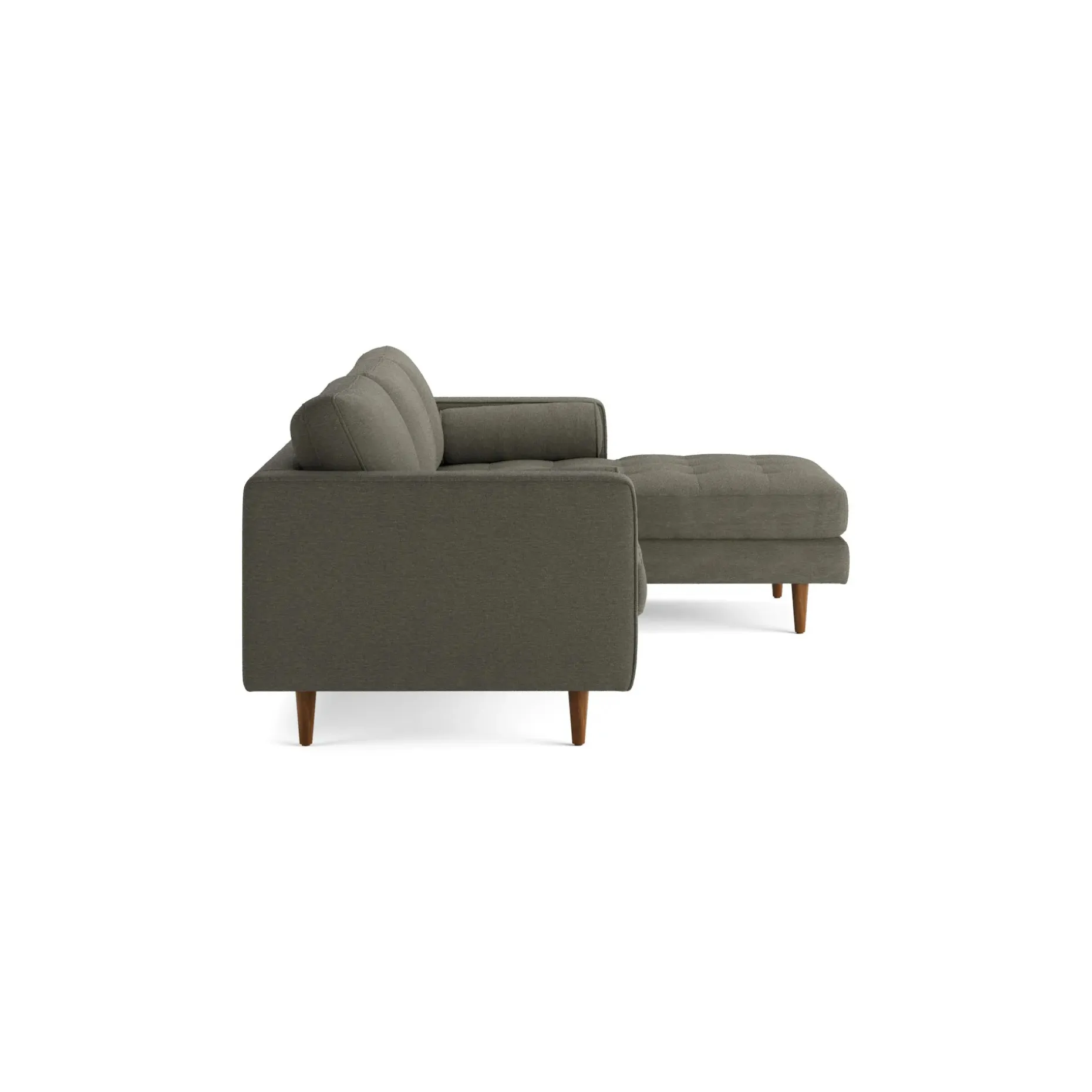 Sven 100" Tufted Right Sectional - Silver Moss
