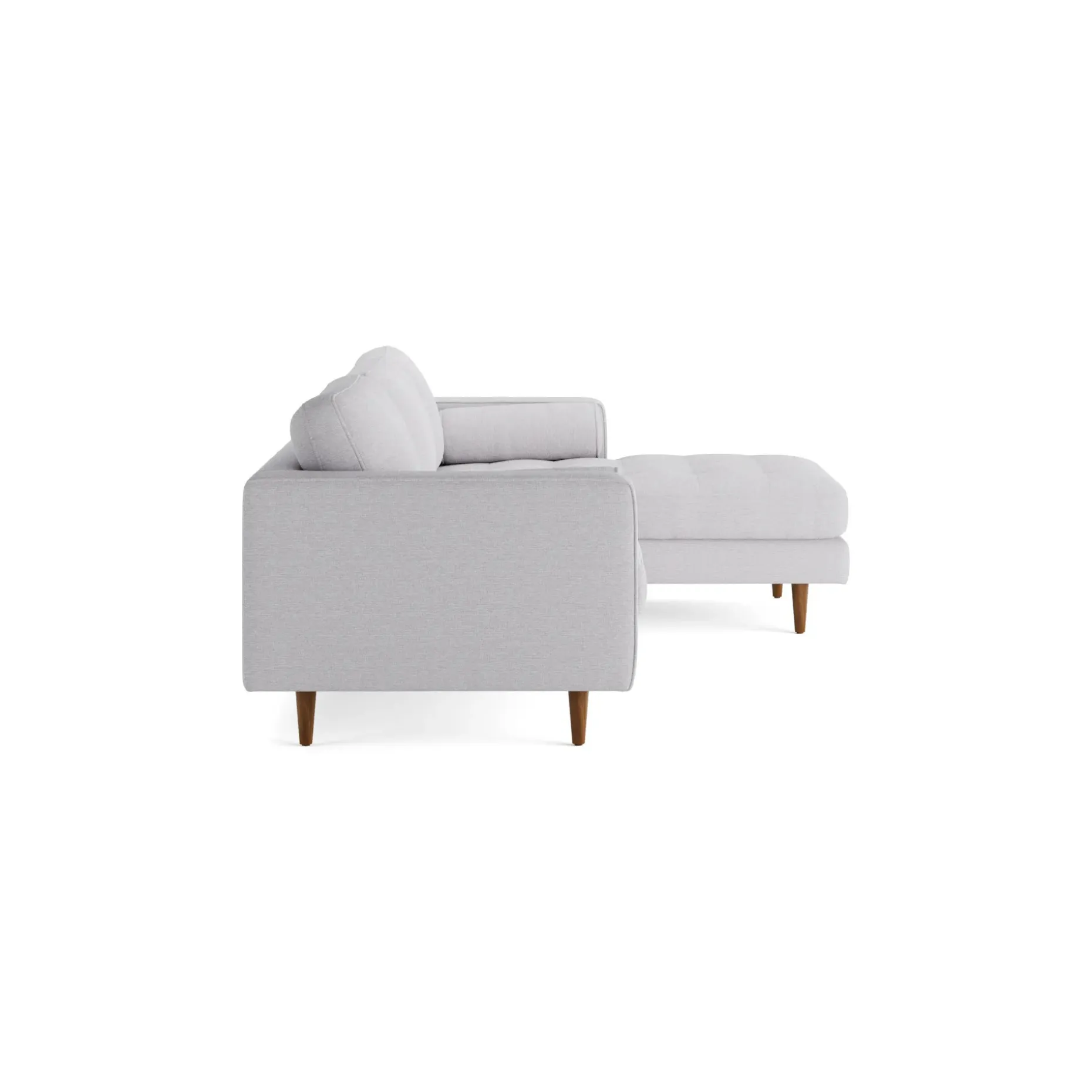 Sven 100" Tufted Right Sectional - Silver Ivory