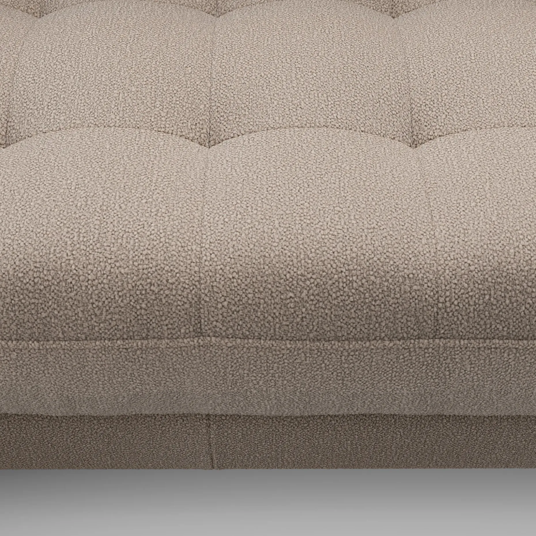 Sven 100" Tufted Right Sectional - Sandstone Wool Bouclé