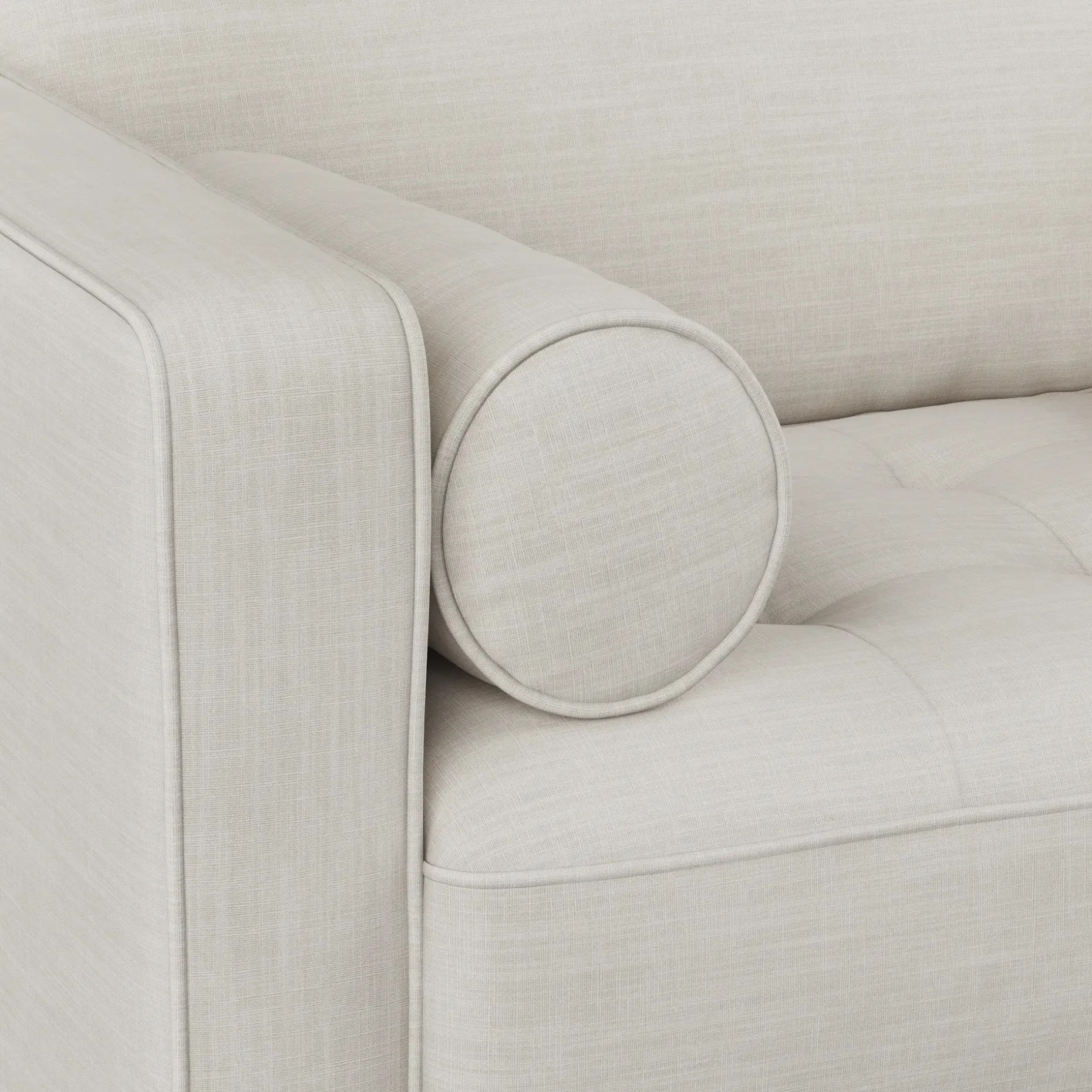 Sven 45.5" Tufted Sleeper Chair - Biscuit Cream