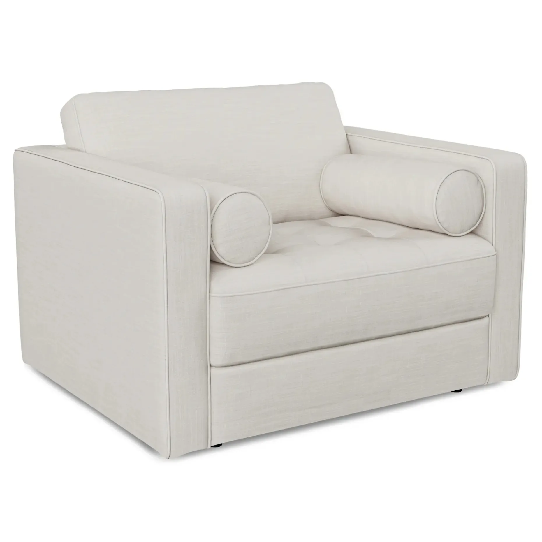 Sven 45.5" Tufted Sleeper Chair - Biscuit Cream