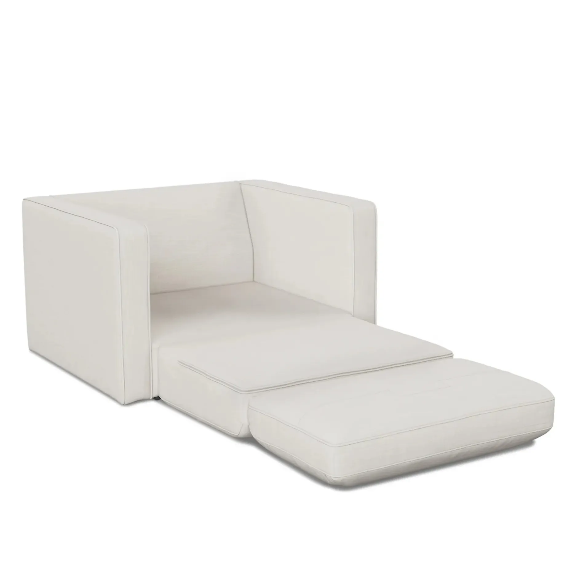 Sven 45.5" Tufted Sleeper Chair - Biscuit Cream