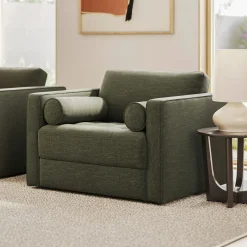 Sven 45.5" Tufted Sleeper Chair - Fir Green