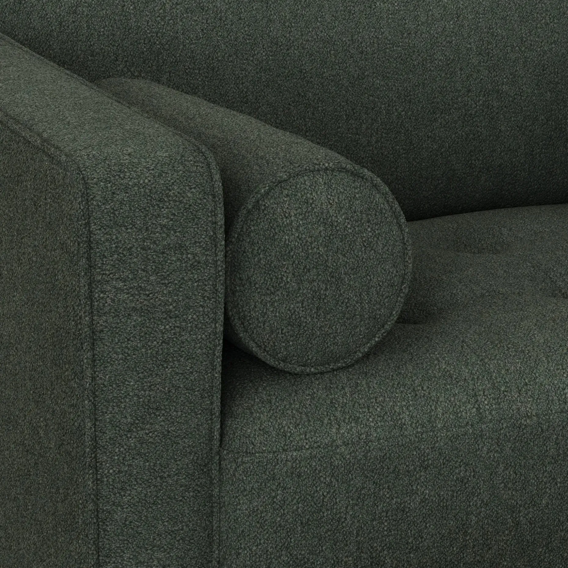 Sven 45.5" Tufted Sleeper Chair - Green Wool Bouclé