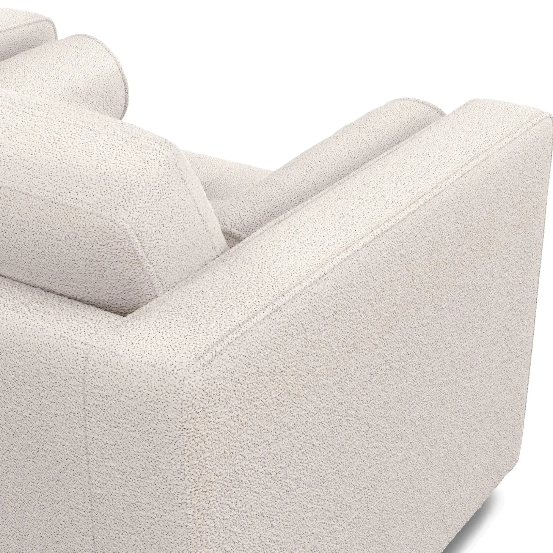 Sven 45.5" Tufted Sleeper Chair - Ivory Wool Bouclé