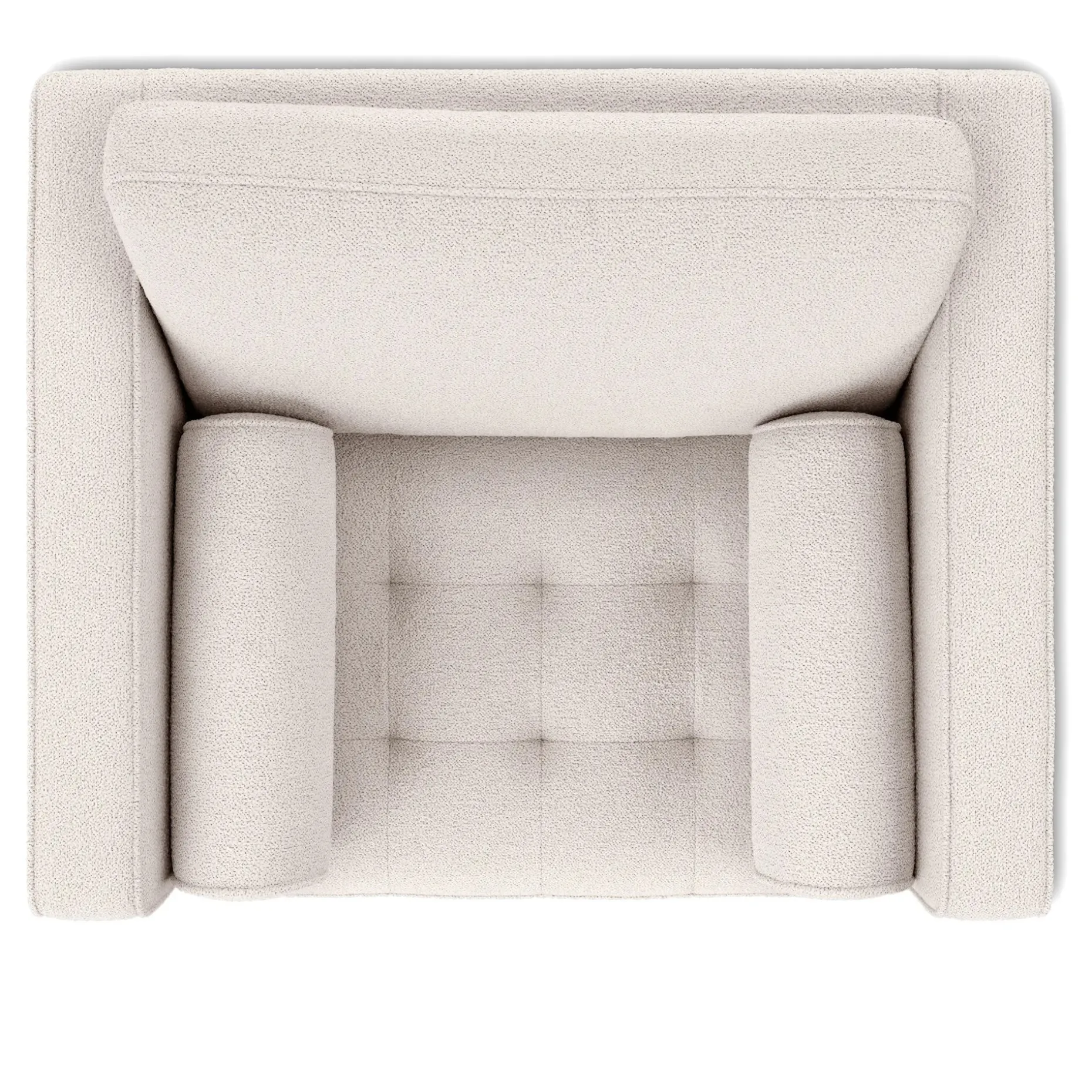 Sven 45.5" Tufted Sleeper Chair - Ivory Wool Bouclé