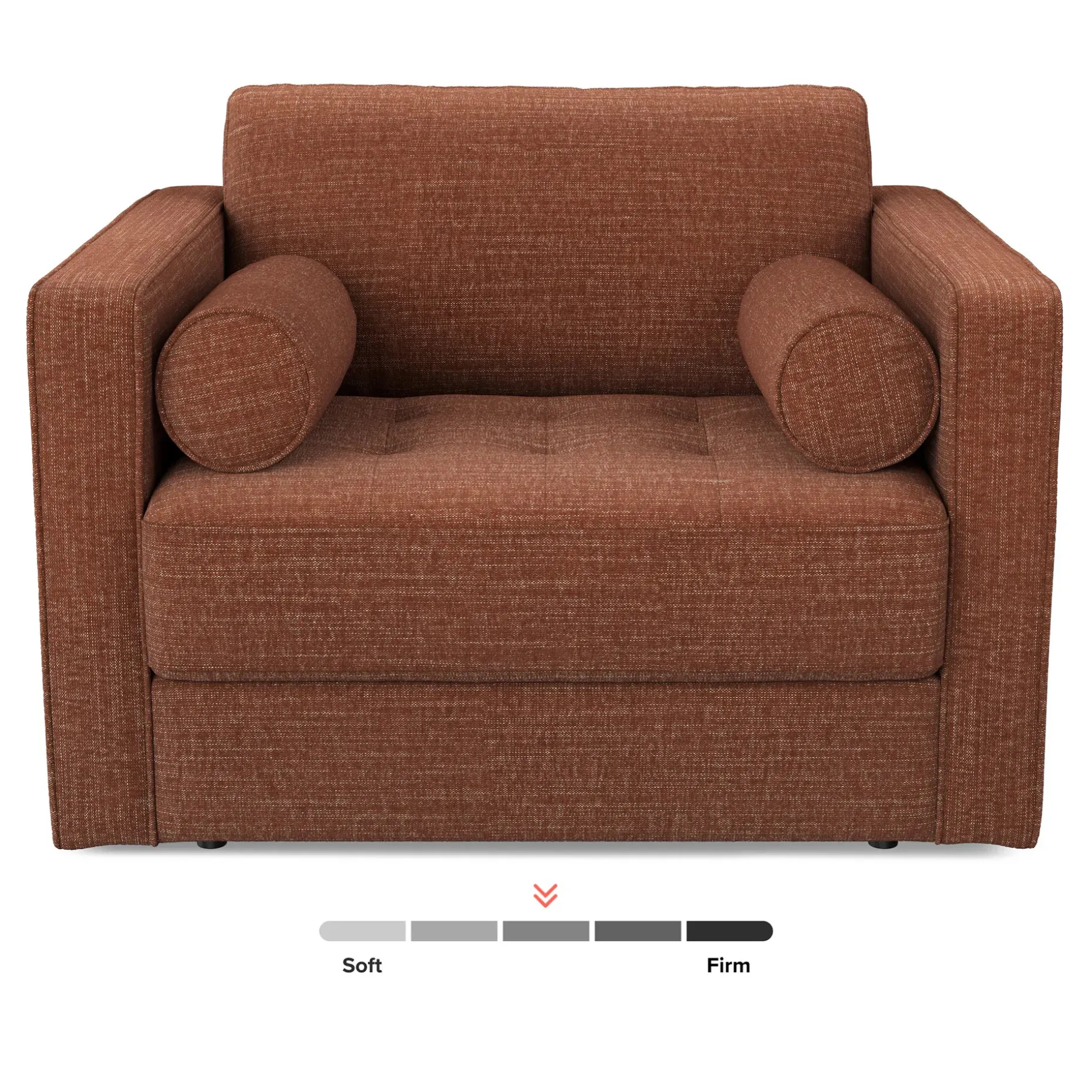 Sven 45.5" Tufted Sleeper Chair - Napa Rust