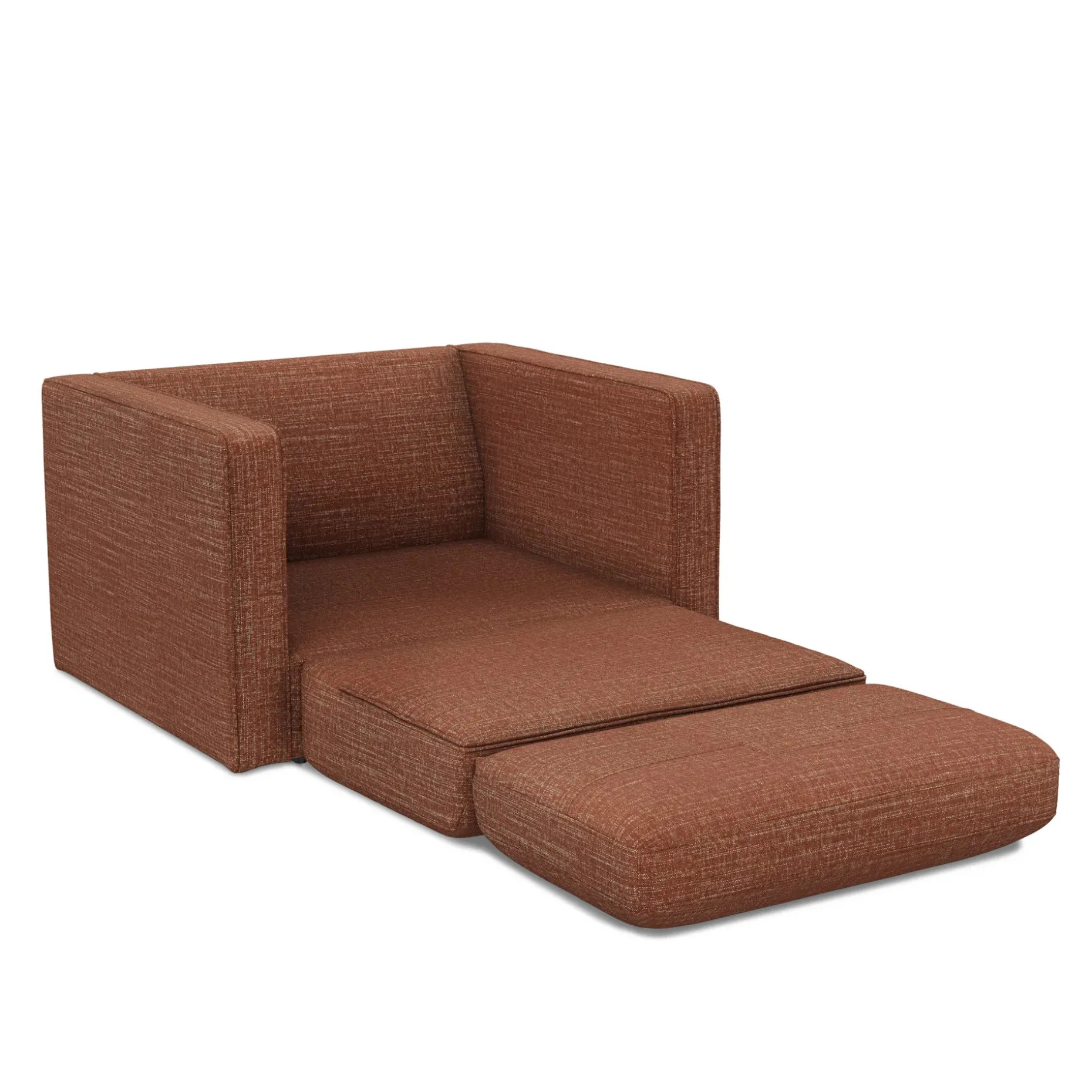Sven 45.5" Tufted Sleeper Chair - Napa Rust