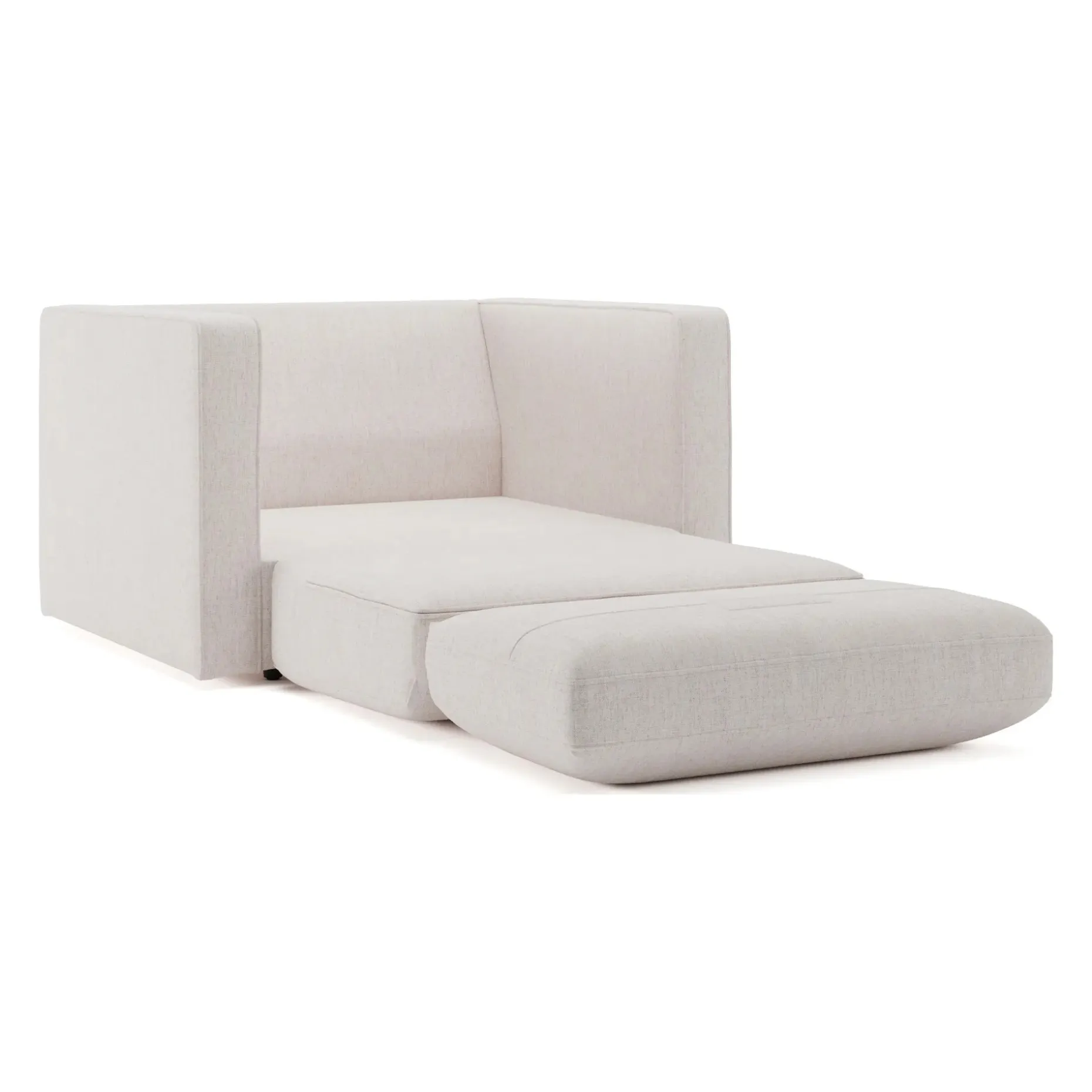 Sven 45.5" Tufted Sleeper Chair - Napa White