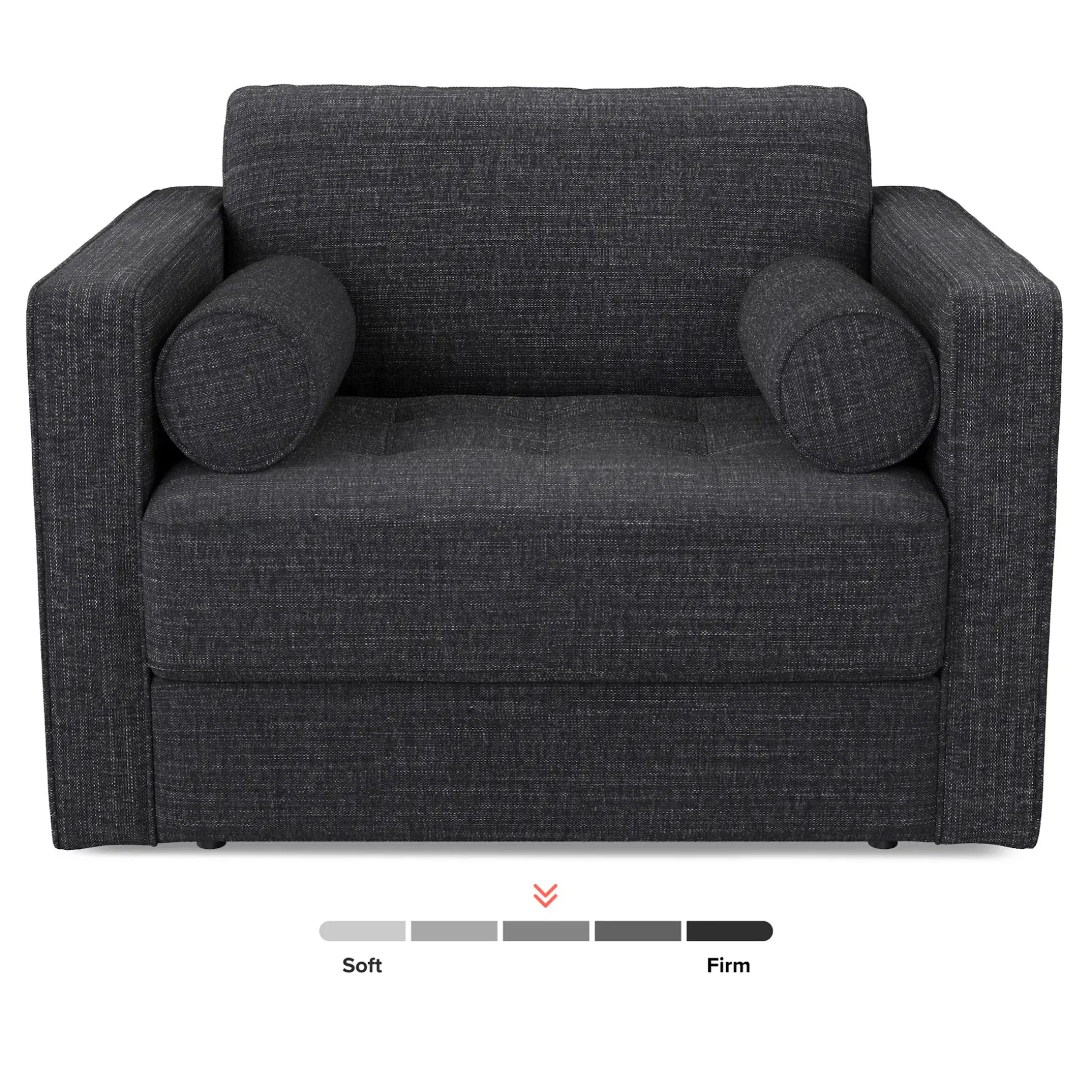 Sven 45.5" Tufted Sleeper Chair - Napa Charcoal