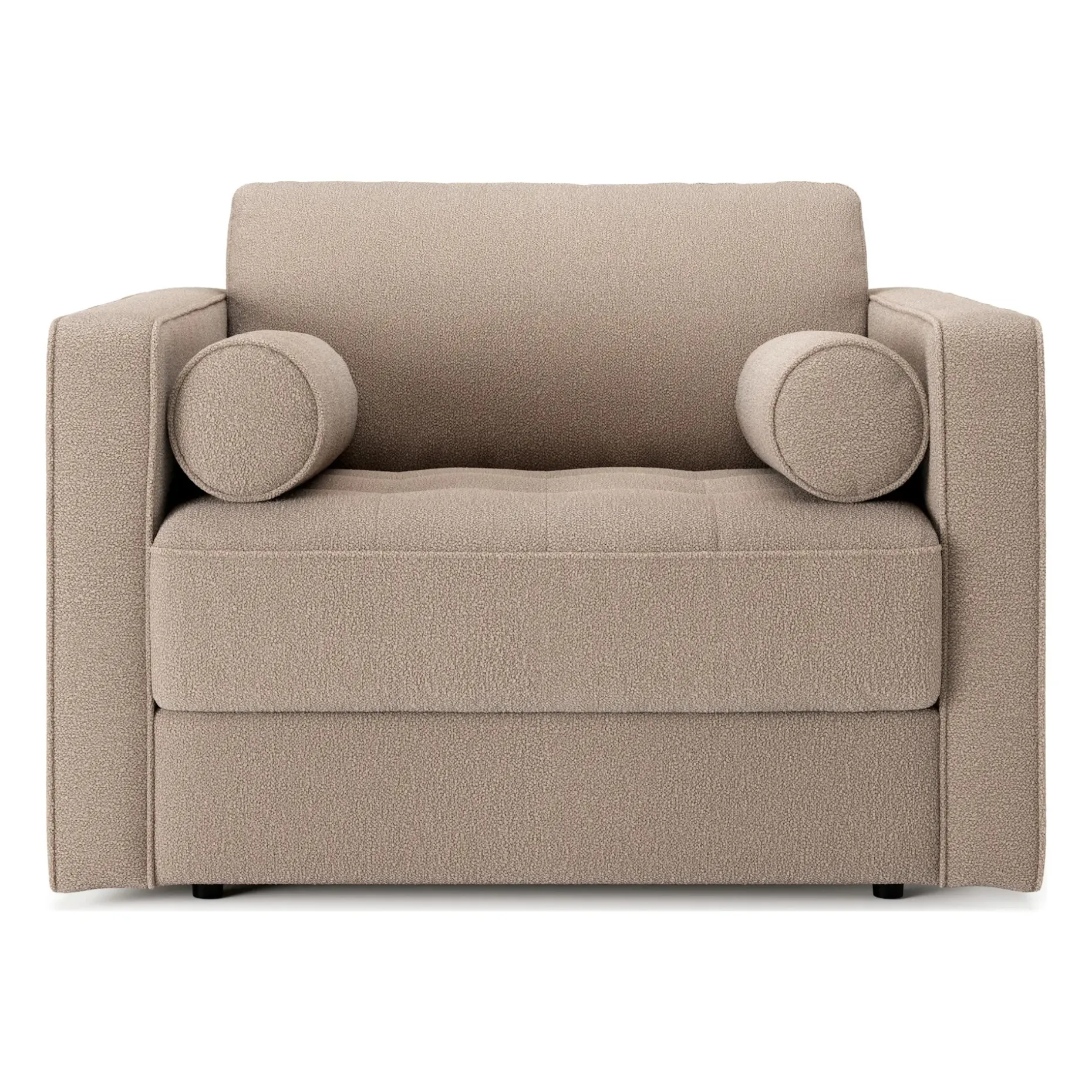 Sven 45.5" Tufted Sleeper Chair - Sandstone Wool Bouclé