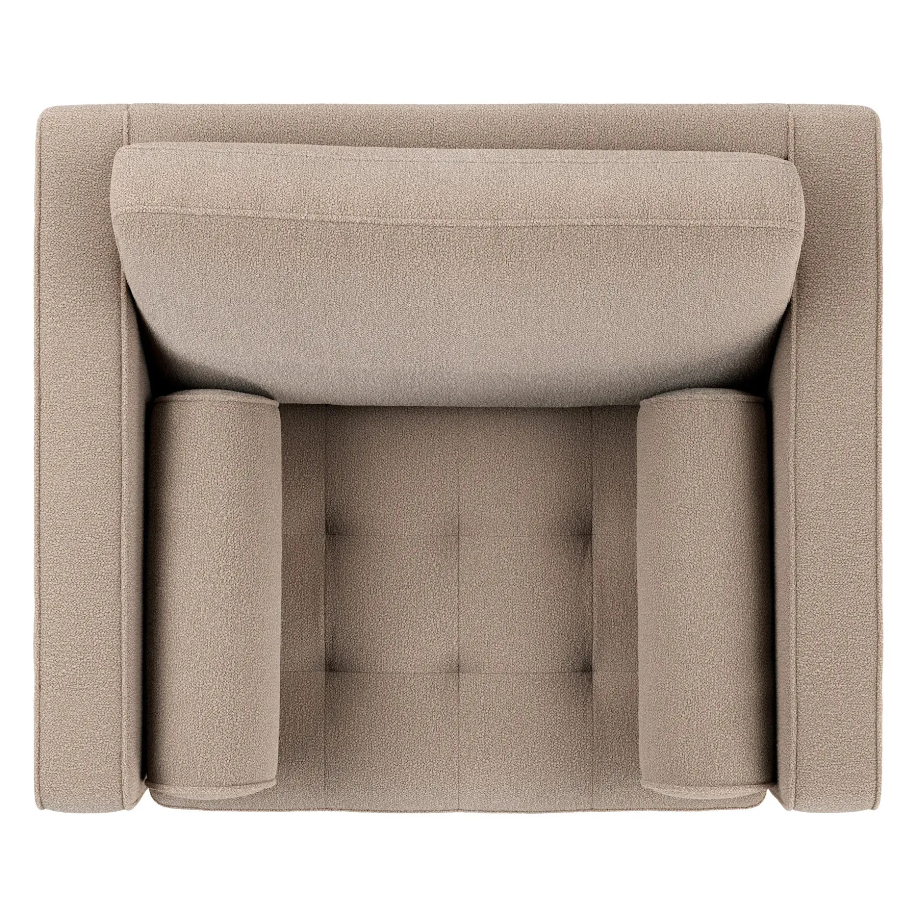 Sven 45.5" Tufted Sleeper Chair - Sandstone Wool Bouclé