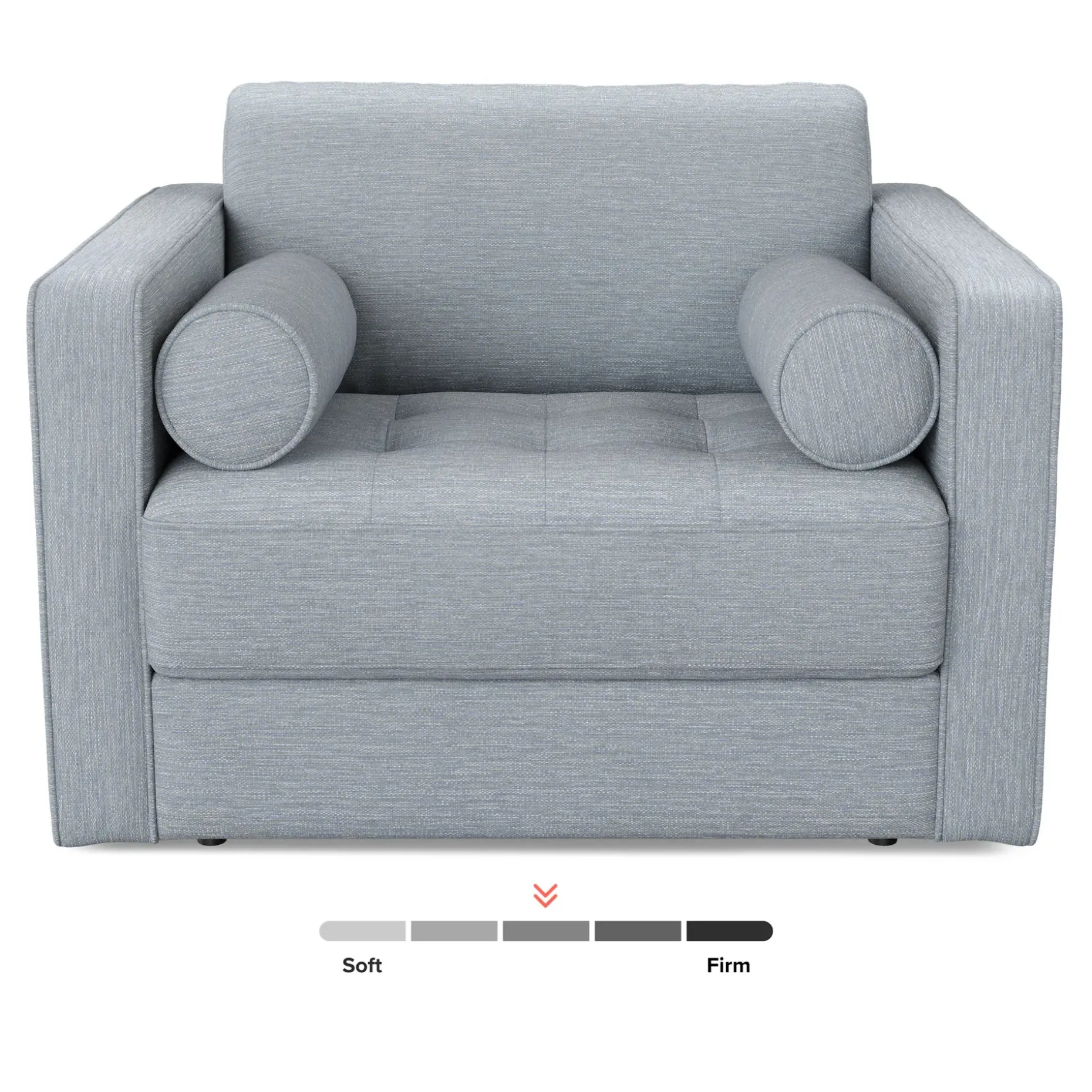 Sven 45.5" Tufted Sleeper Chair - Silver Light Blue