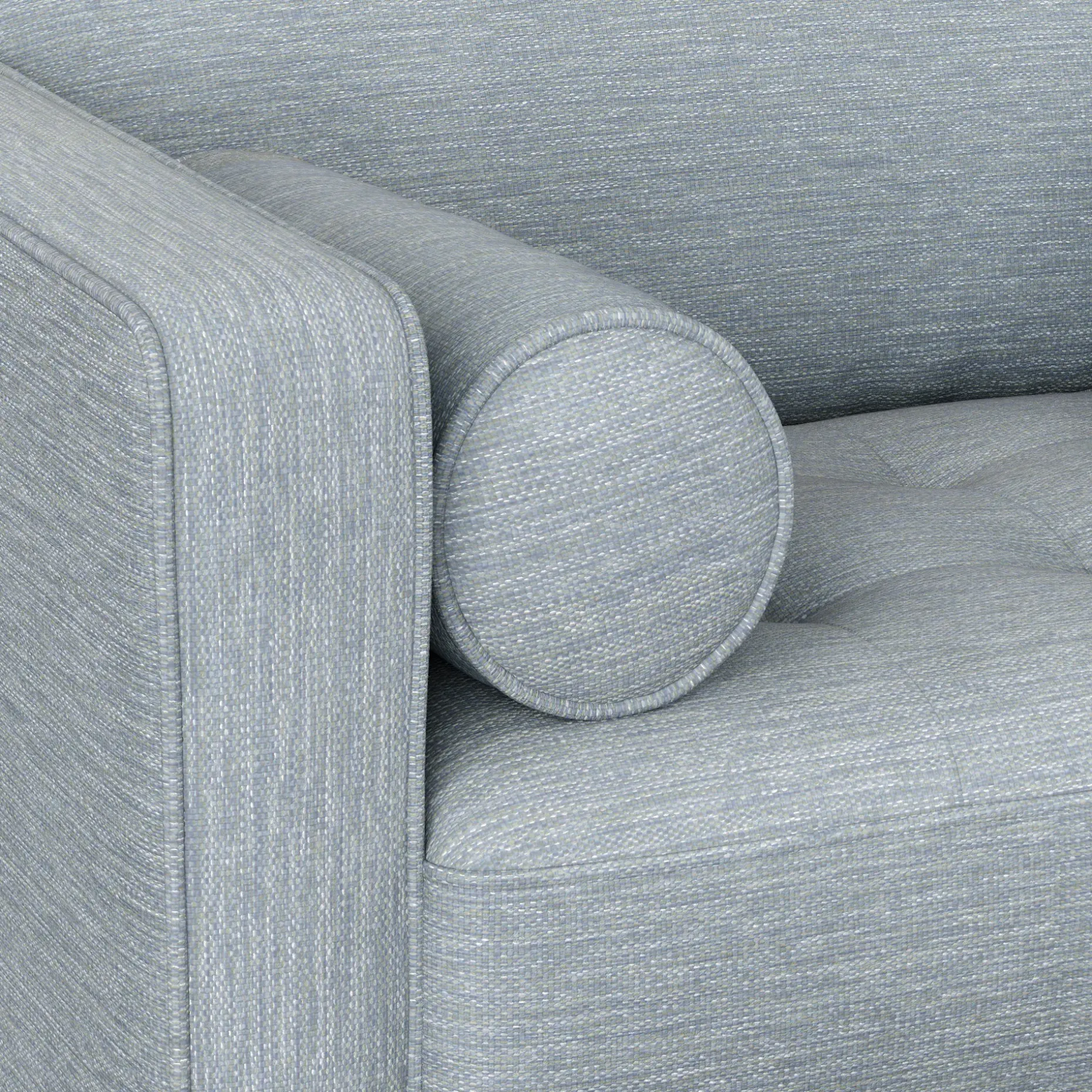 Sven 45.5" Tufted Sleeper Chair - Silver Light Blue