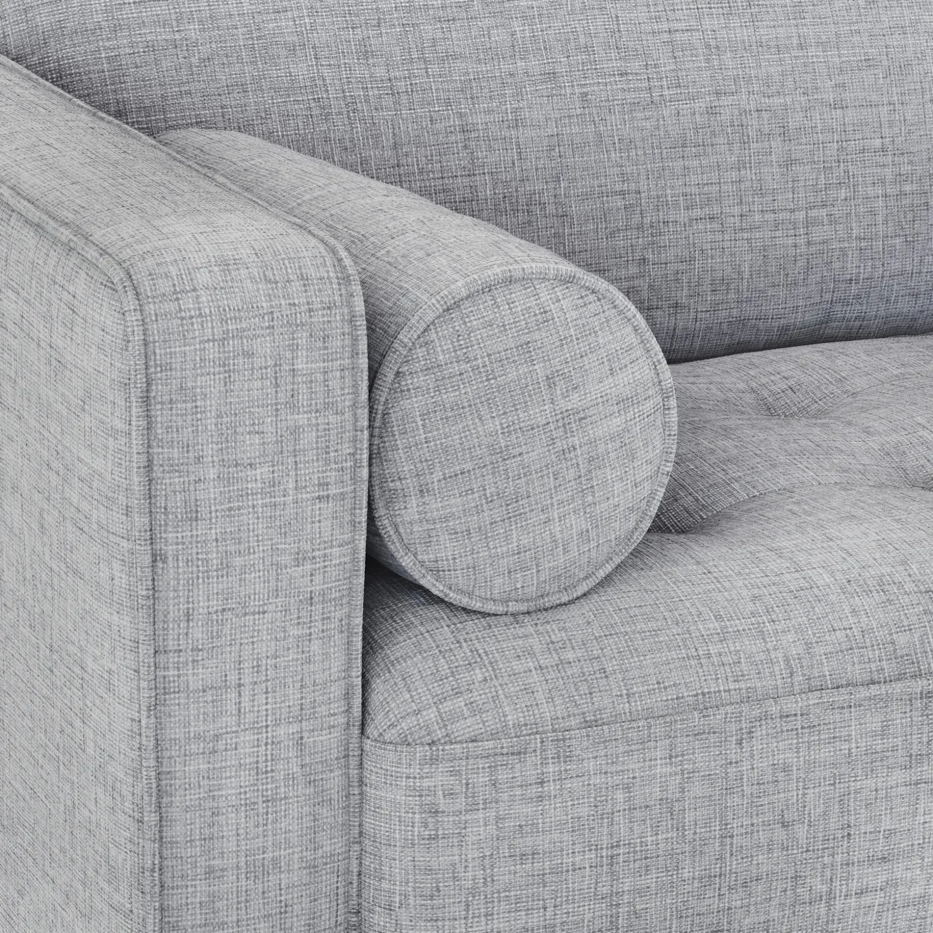 Sven 45.5" Tufted Sleeper Chair - Stone Gray