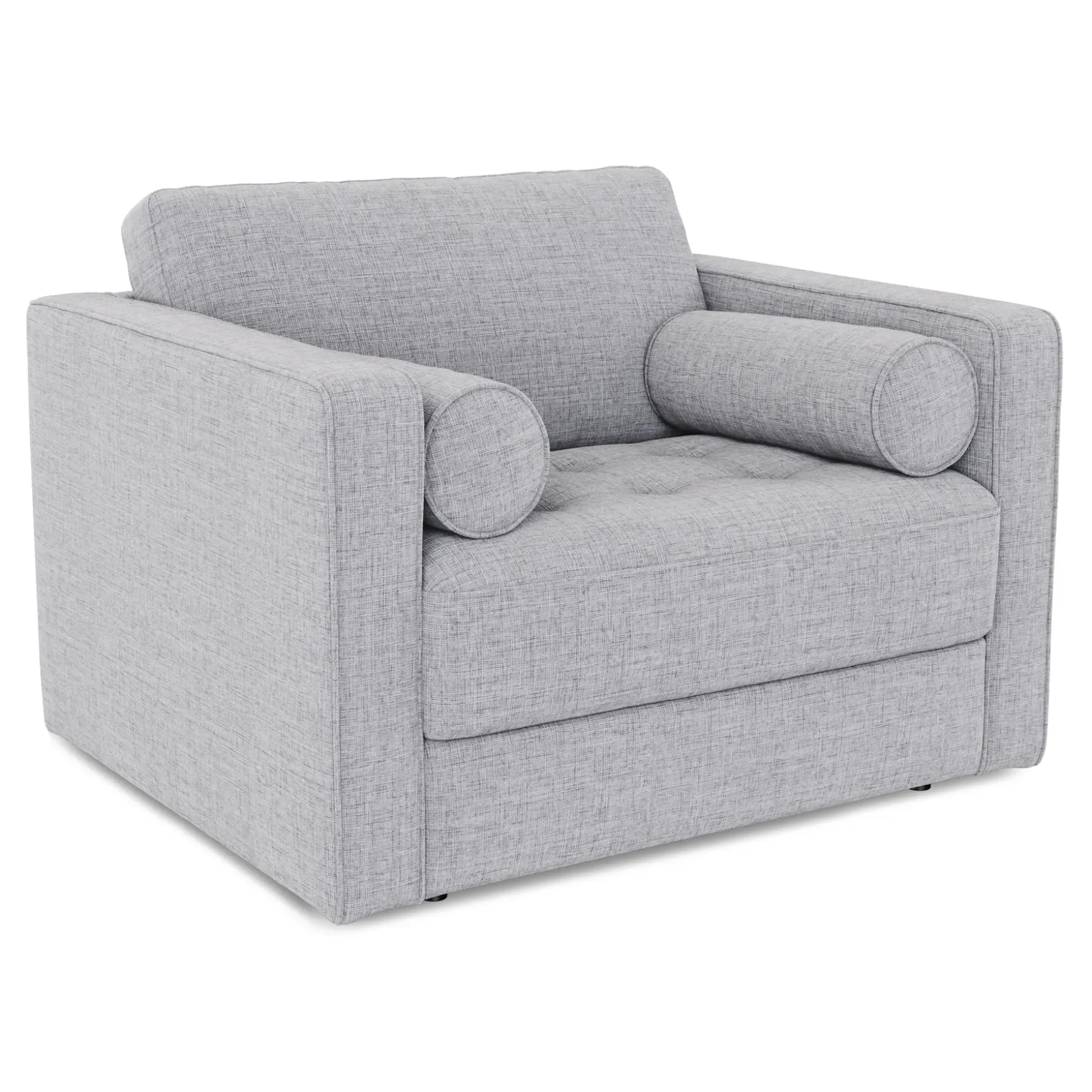 Sven 45.5" Tufted Sleeper Chair - Stone Gray