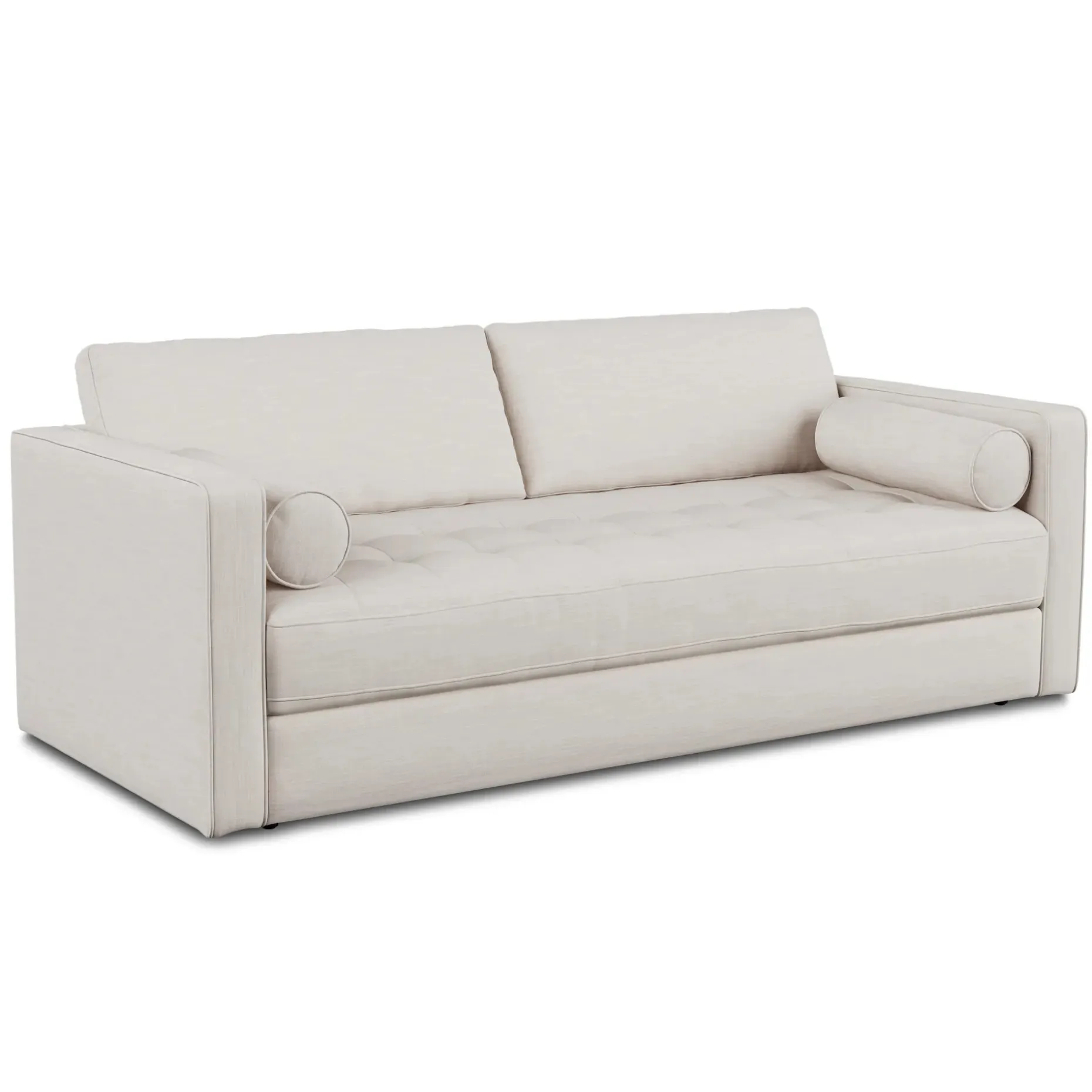 Sven 88" Tufted Sofa Bed - Biscuit Cream