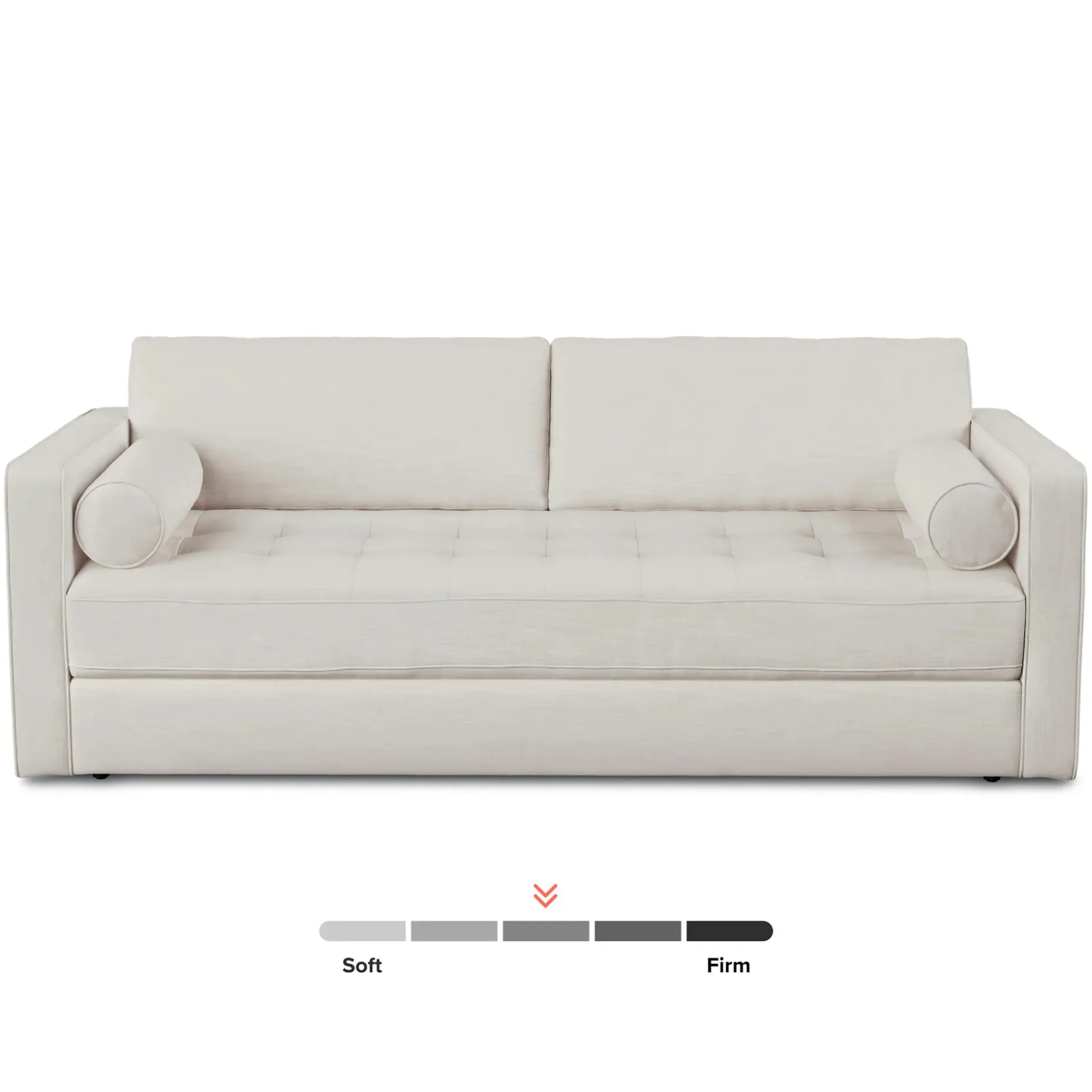 Sven 88" Tufted Sofa Bed - Biscuit Cream