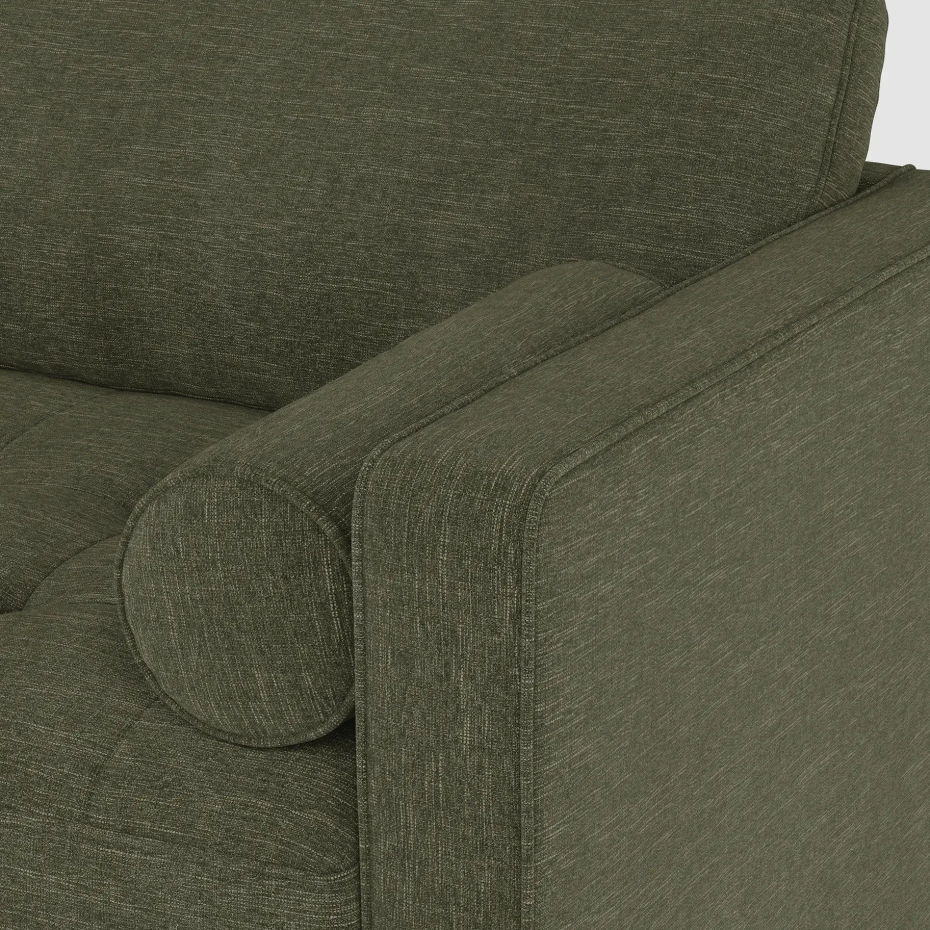 Sven 88" Tufted Sofa Bed - Fir Green