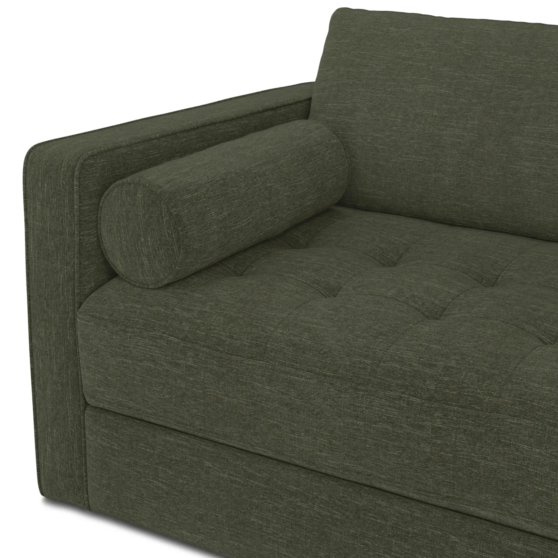 Sven 88" Tufted Sofa Bed - Fir Green