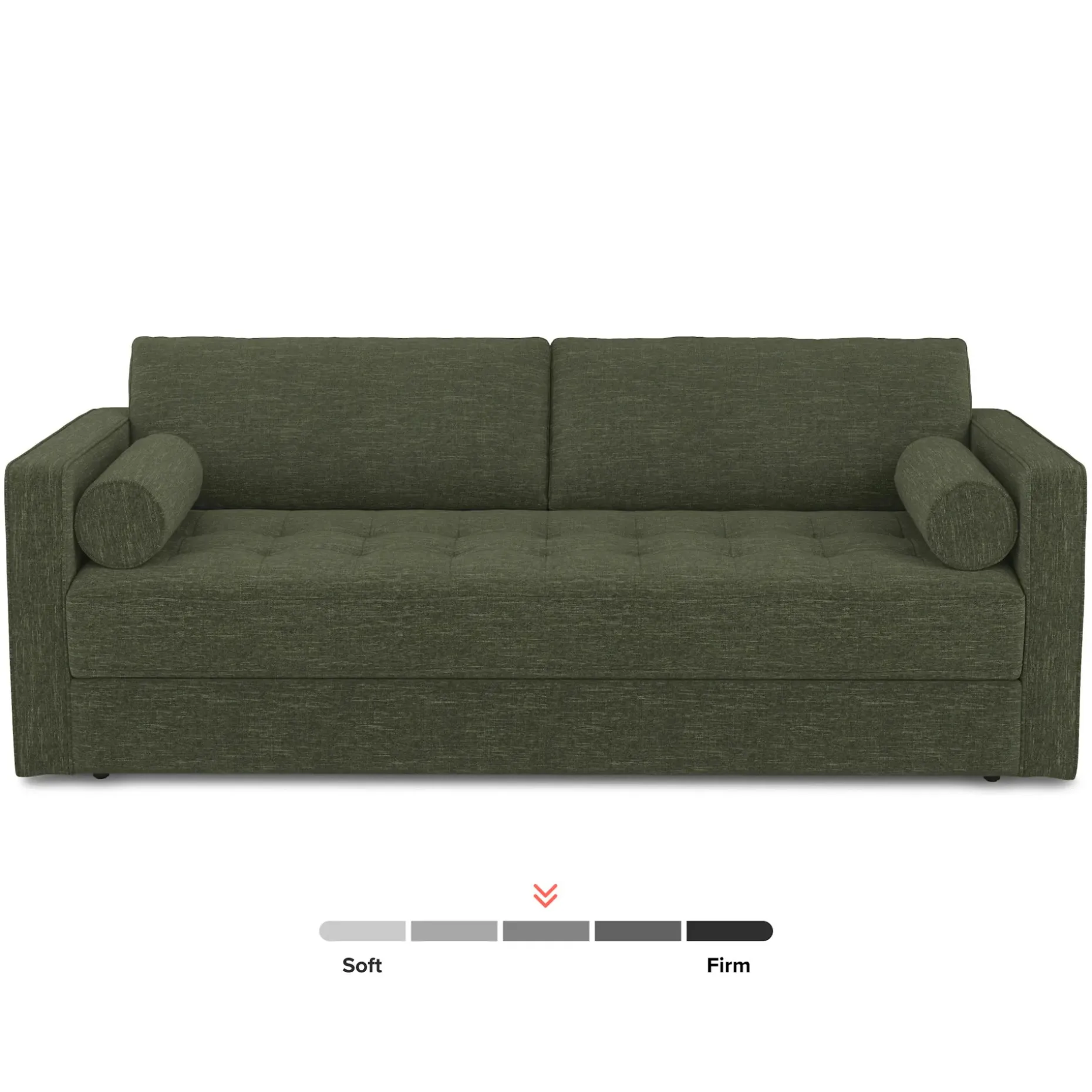 Sven 88" Tufted Sofa Bed - Fir Green