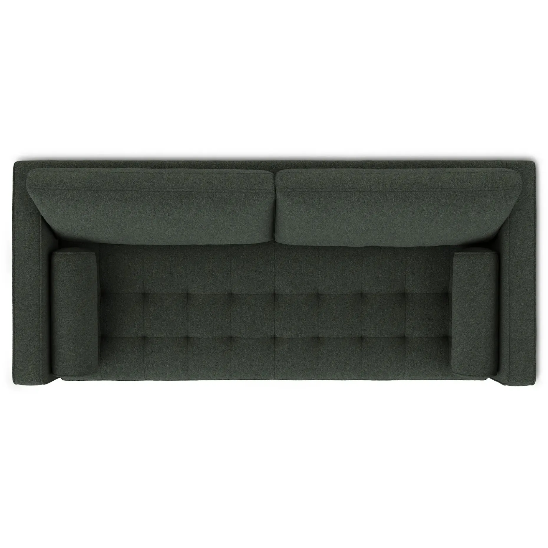 Sven 88" Tufted Sofa Bed - Green Wool Bouclé