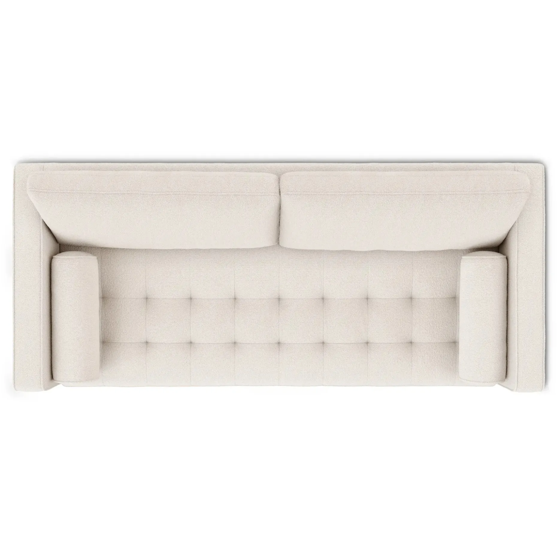 Sven 88" Tufted Sofa Bed - Ivory Wool Bouclé