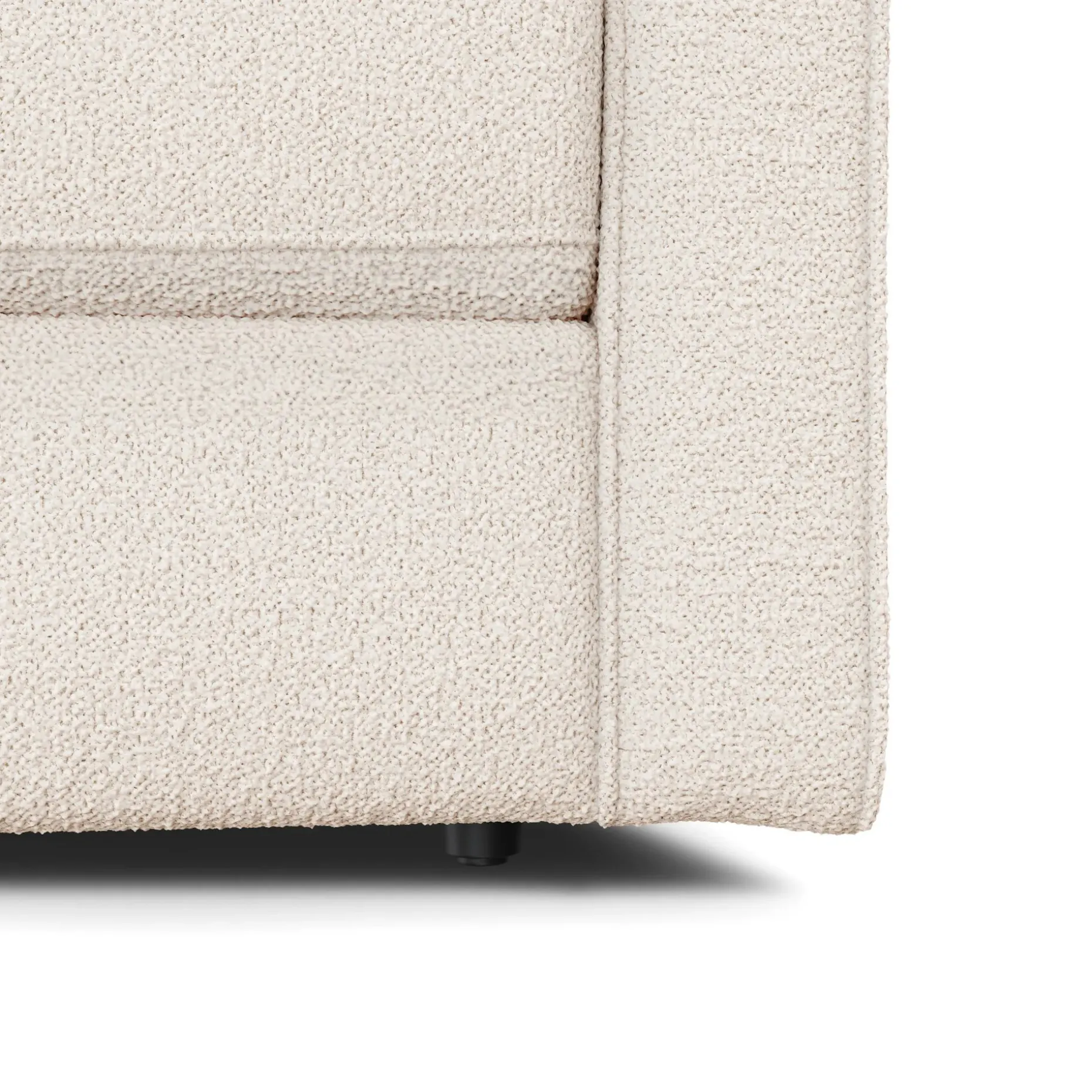 Sven 88" Tufted Sofa Bed - Ivory Wool Bouclé