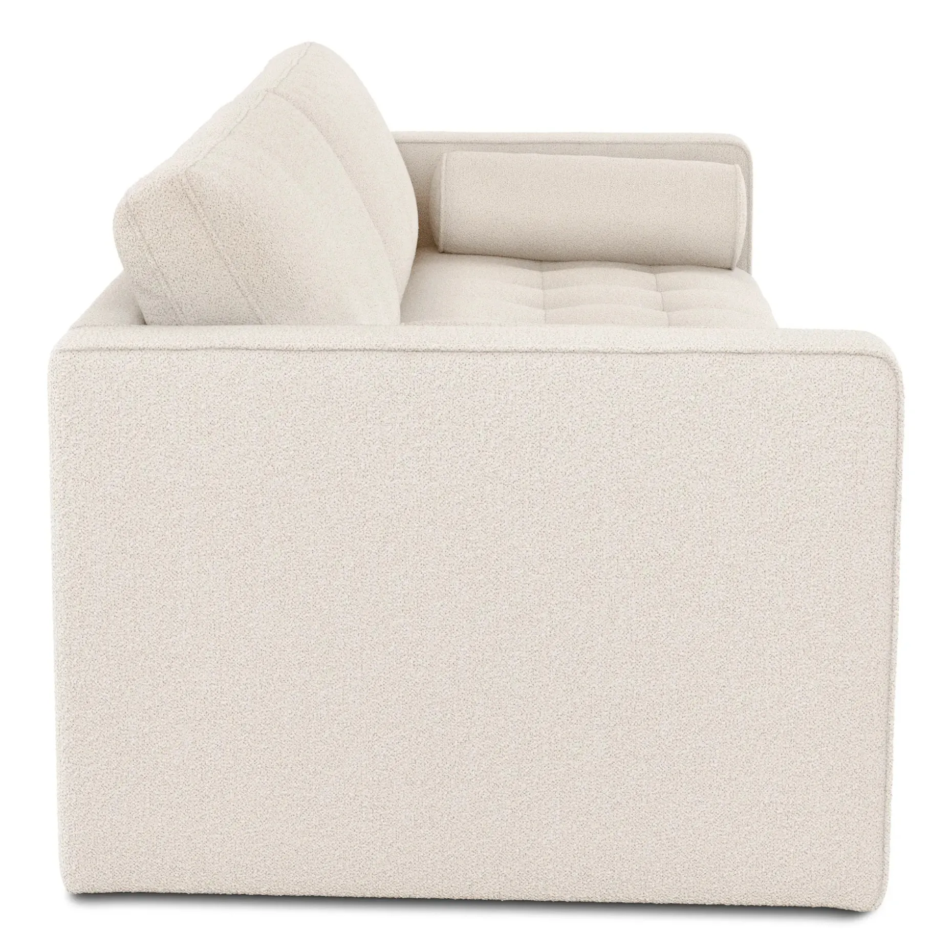 Sven 88" Tufted Sofa Bed - Ivory Wool Bouclé