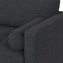 Sven 88" Tufted Sofa Bed - Napa Charcoal