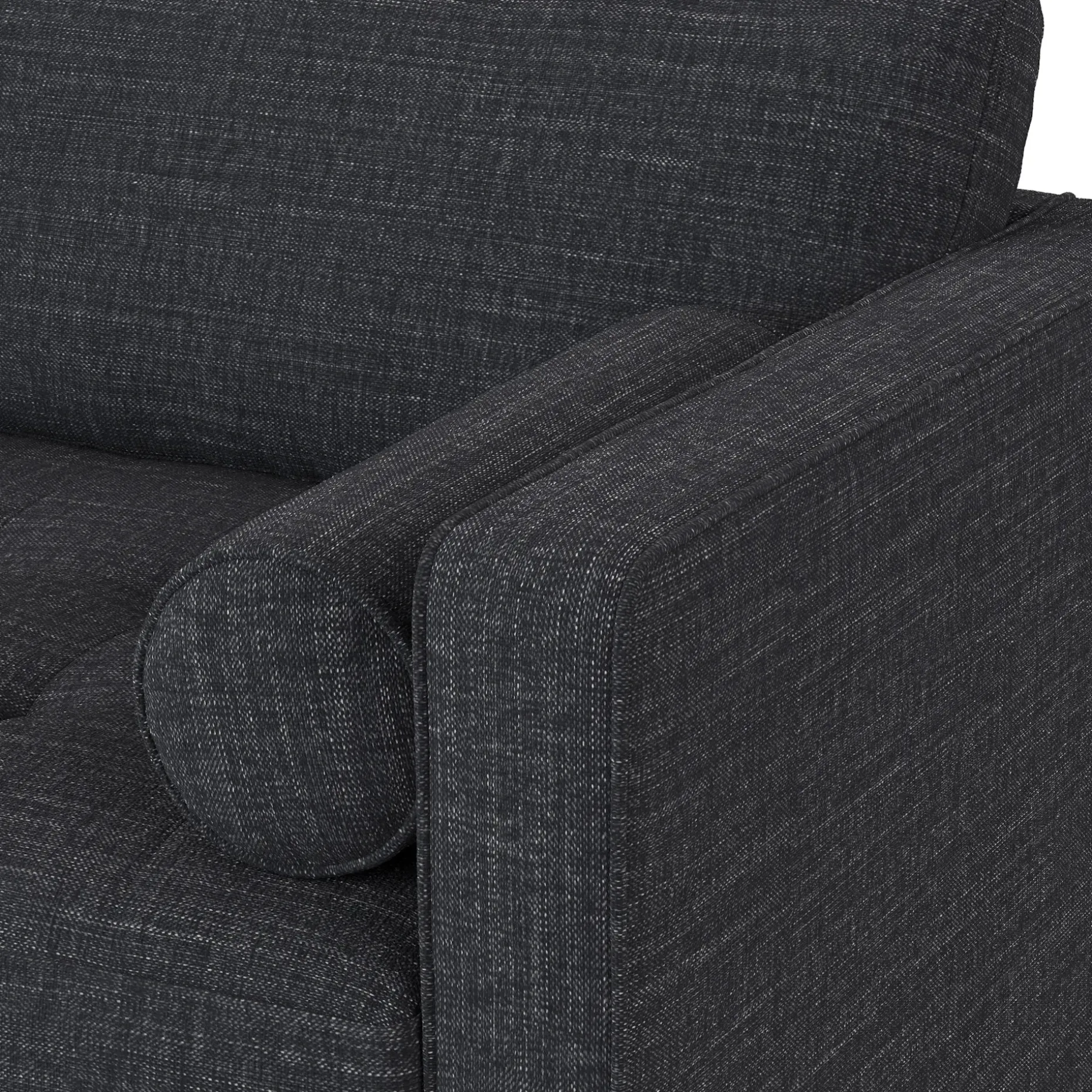 Sven 88" Tufted Sofa Bed - Napa Charcoal