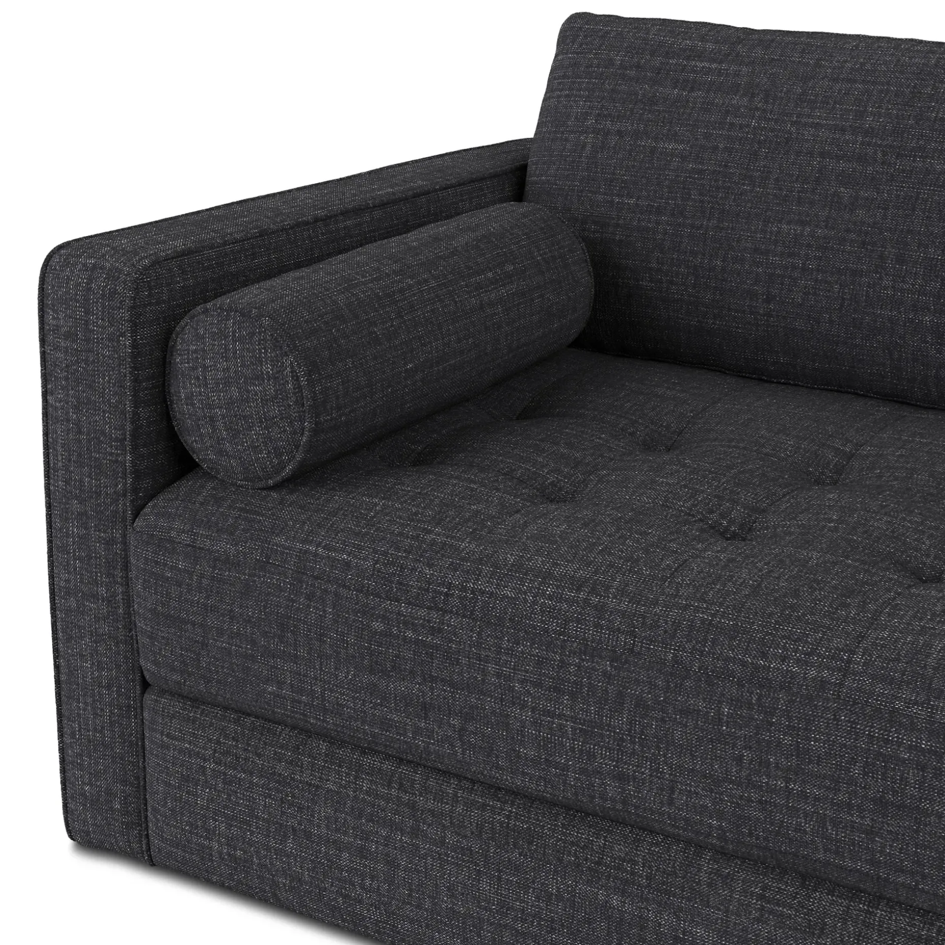 Sven 88" Tufted Sofa Bed - Napa Charcoal