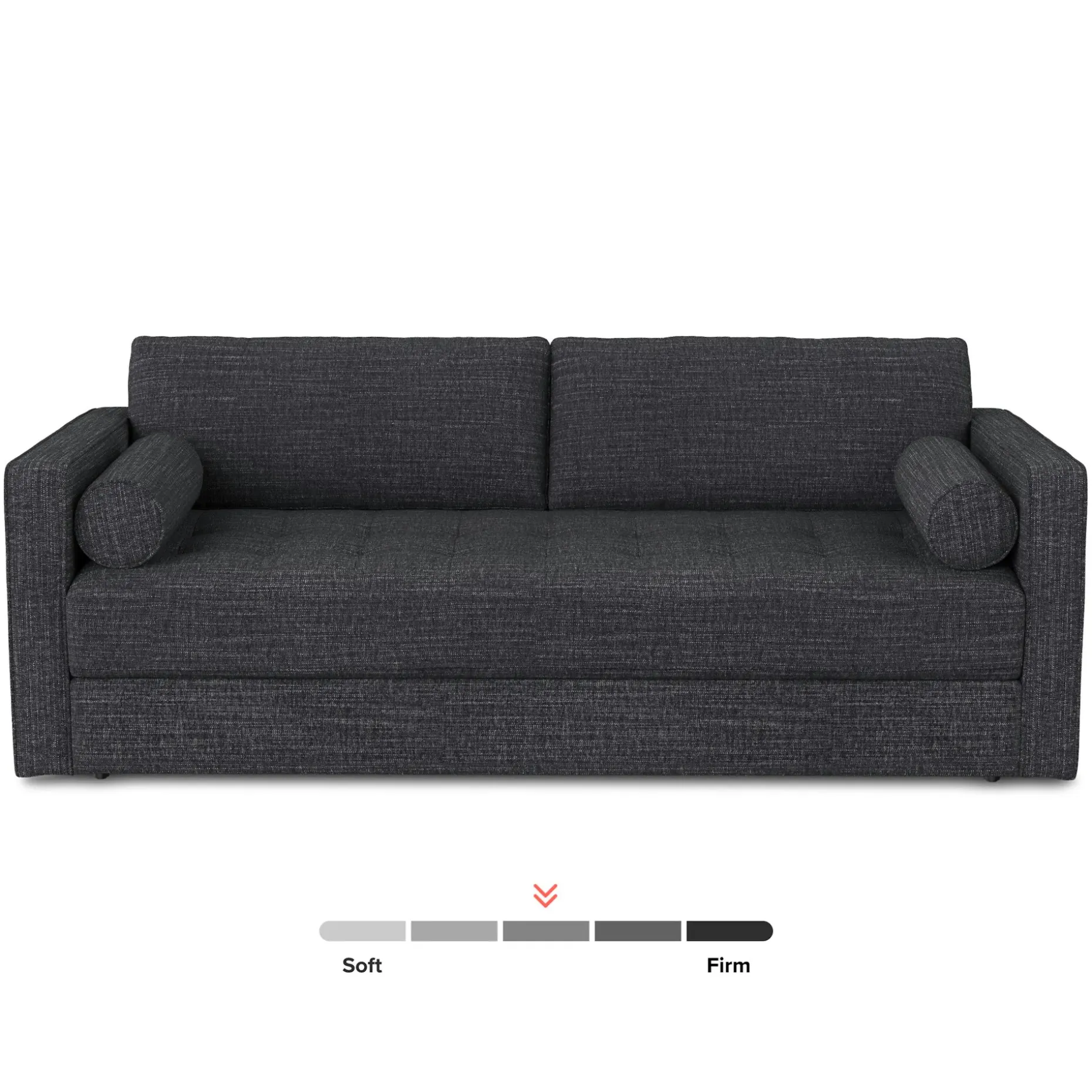 Sven 88" Tufted Sofa Bed - Napa Charcoal