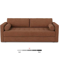 Sven 88" Tufted Sofa Bed - Napa Rust