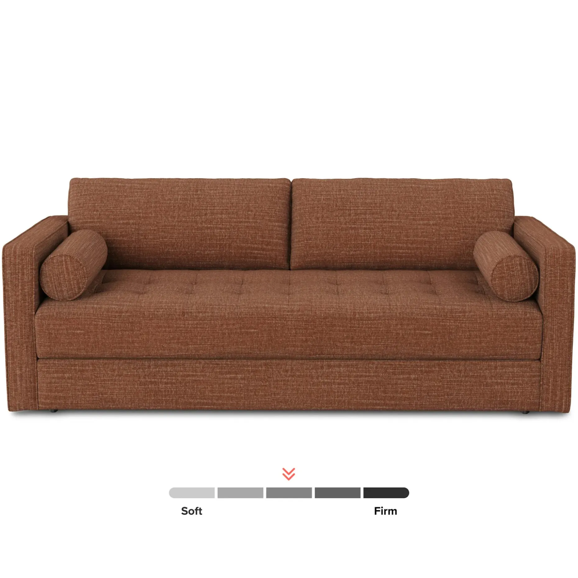 Sven 88" Tufted Sofa Bed - Napa Rust