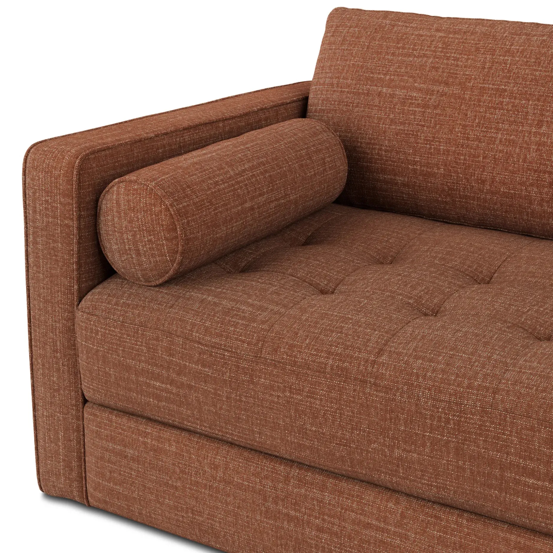 Sven 88" Tufted Sofa Bed - Napa Rust